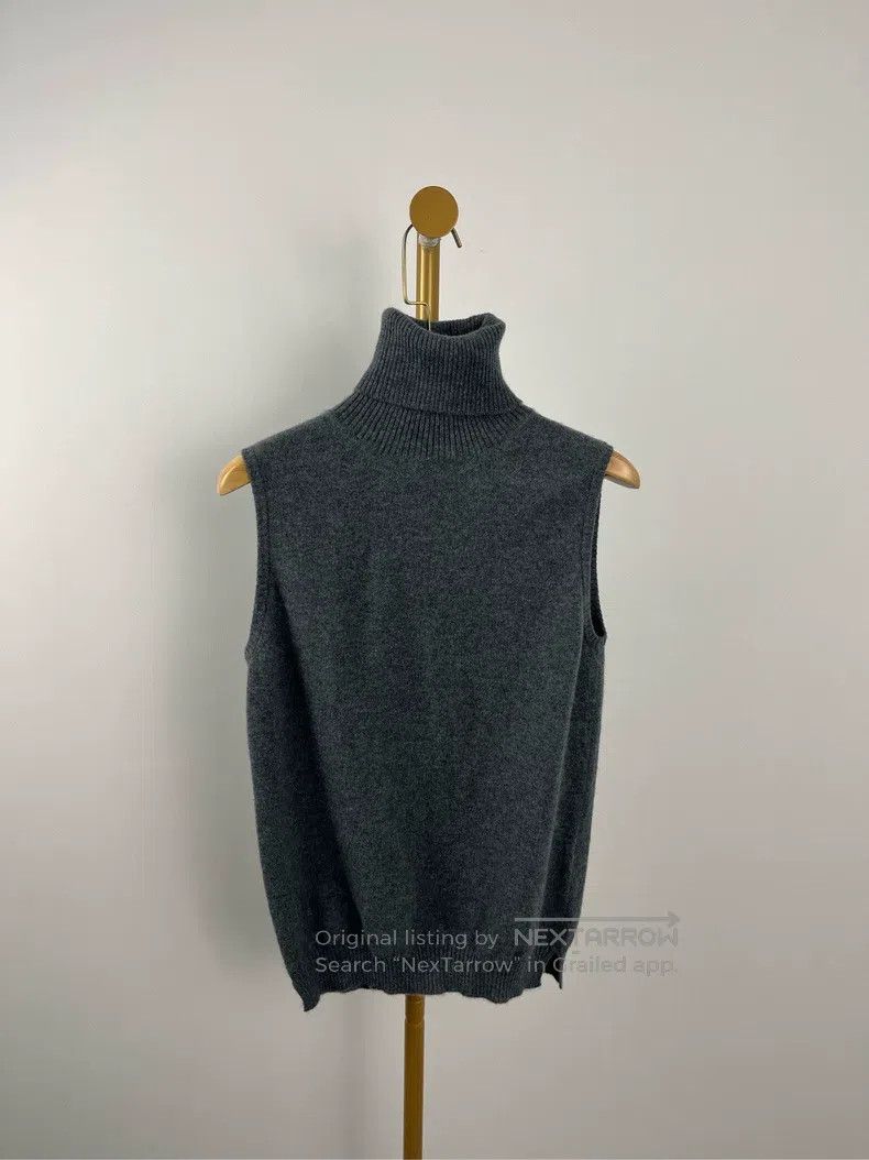 Hermes Hermes Dark Gray Sleeveless High Neck Knit Sweater Size XS / US 0-2 / IT 36-38 - 1 Thumbnail