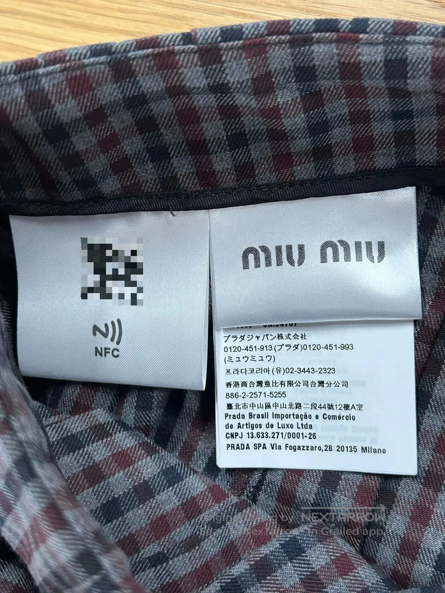 Miu Miu Miu Miu Plaid Letter Belt Skirt. Size 35" - 6 Thumbnail
