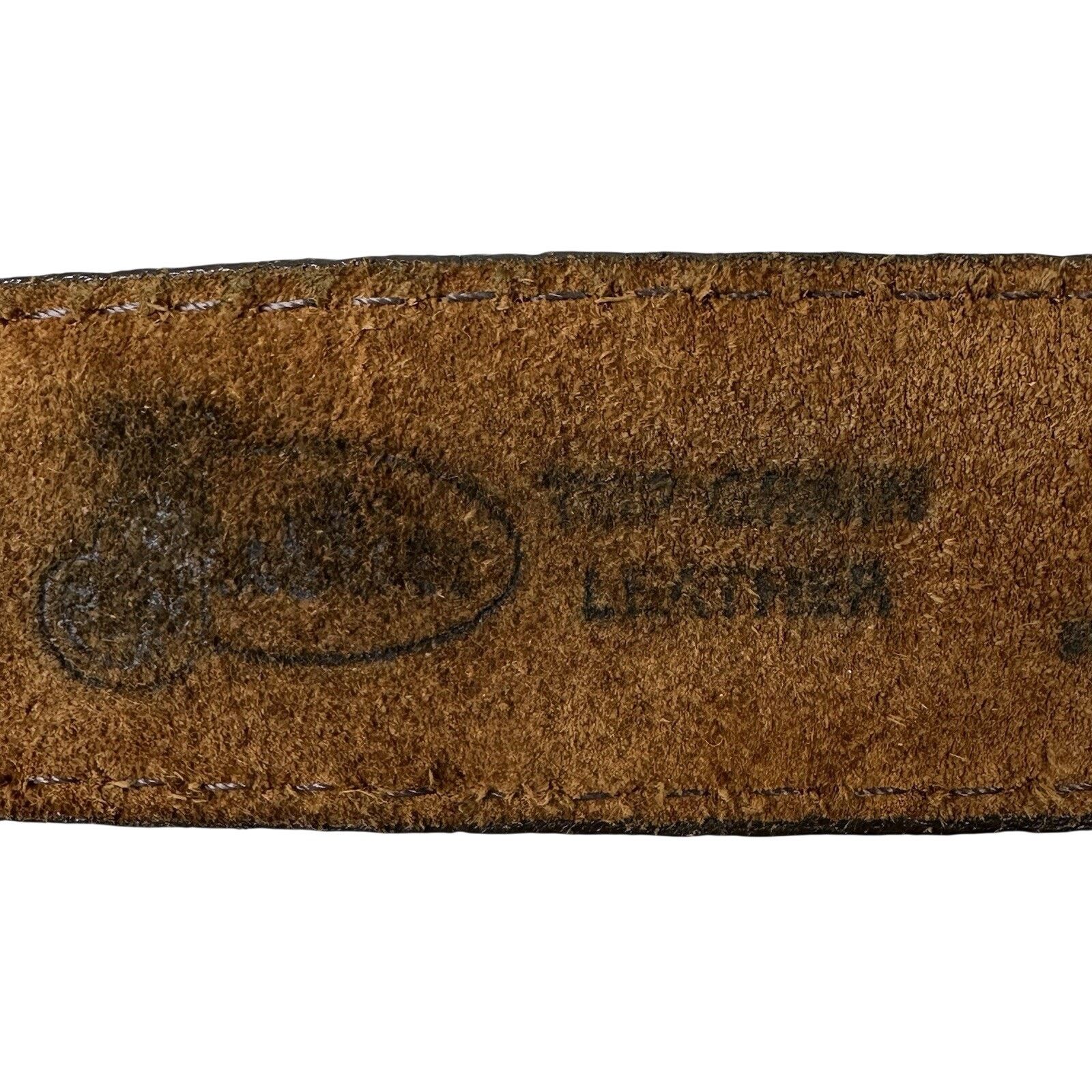 Justin Boots Justin Men's Brown Suede Leather Work Belt 247BD Waist 32 Size 32 - 8 Thumbnail