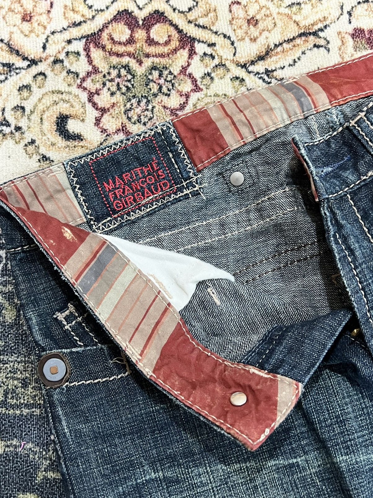 Marithe + Francois Girbaud Marithe Francois Girbaud Denim Suede Leather Cowboy Pocket Size 30" / US 8 / IT 44 - 12 Thumbnail