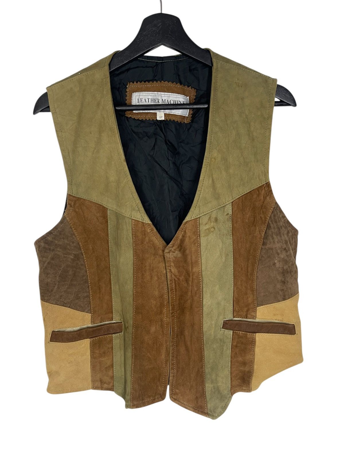 Vintage Vintage Leather Machine Patch Leather Vest Canada Size US M / EU 48-50 / 2 - 1 Thumbnail