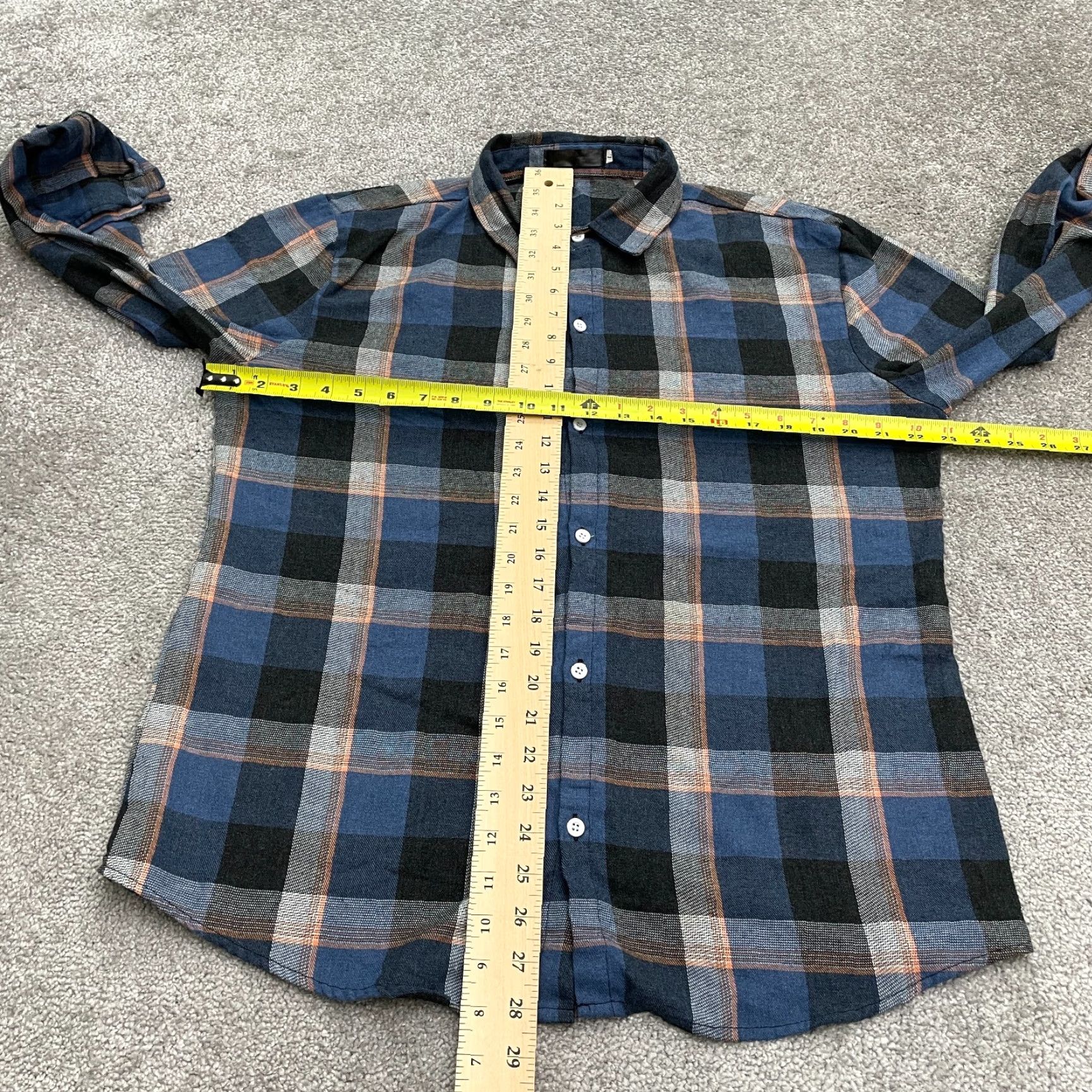Vintage Unbranded Flannel Shirt Mens Large Blue Plaid Long Sleeve Button Down Casual Top Size US L / EU 52-54 / 3 - 7 Thumbnail