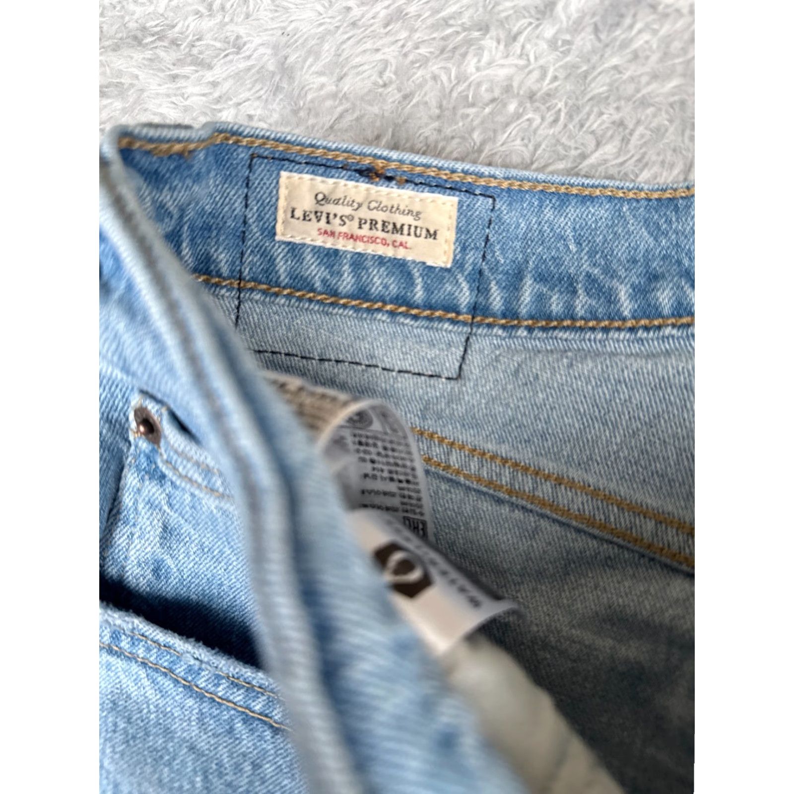 Levi's Levis Jeans Women 31 Blue Denim Wedgie Fit Levi's 70s High Straight 31x29 Vintage: No Distressed Stretch 5-Pocket Regular Size 24" / US 00 / IT 34 - 7 Thumbnail