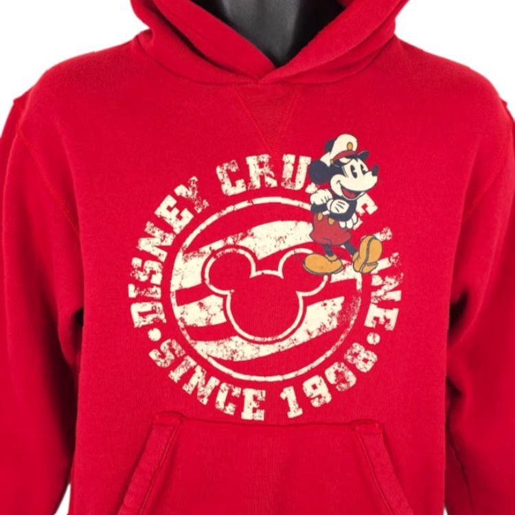 Disney Disney Disney Cruise Line Sweatshirt Hoodie Mens Size Small Red Mickey Mouse Pullover Size US S / EU 44-46 / 1 - 2 Thumbnail