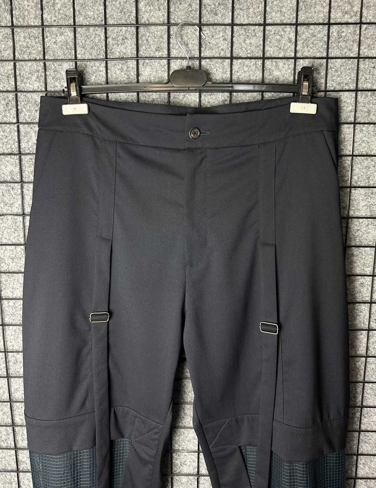 Hussein Chalayan Chalayan SS 18 Designer Mesh Insert Woollen Pants Size 52 Size US 36 / EU 52 - 2 Thumbnail