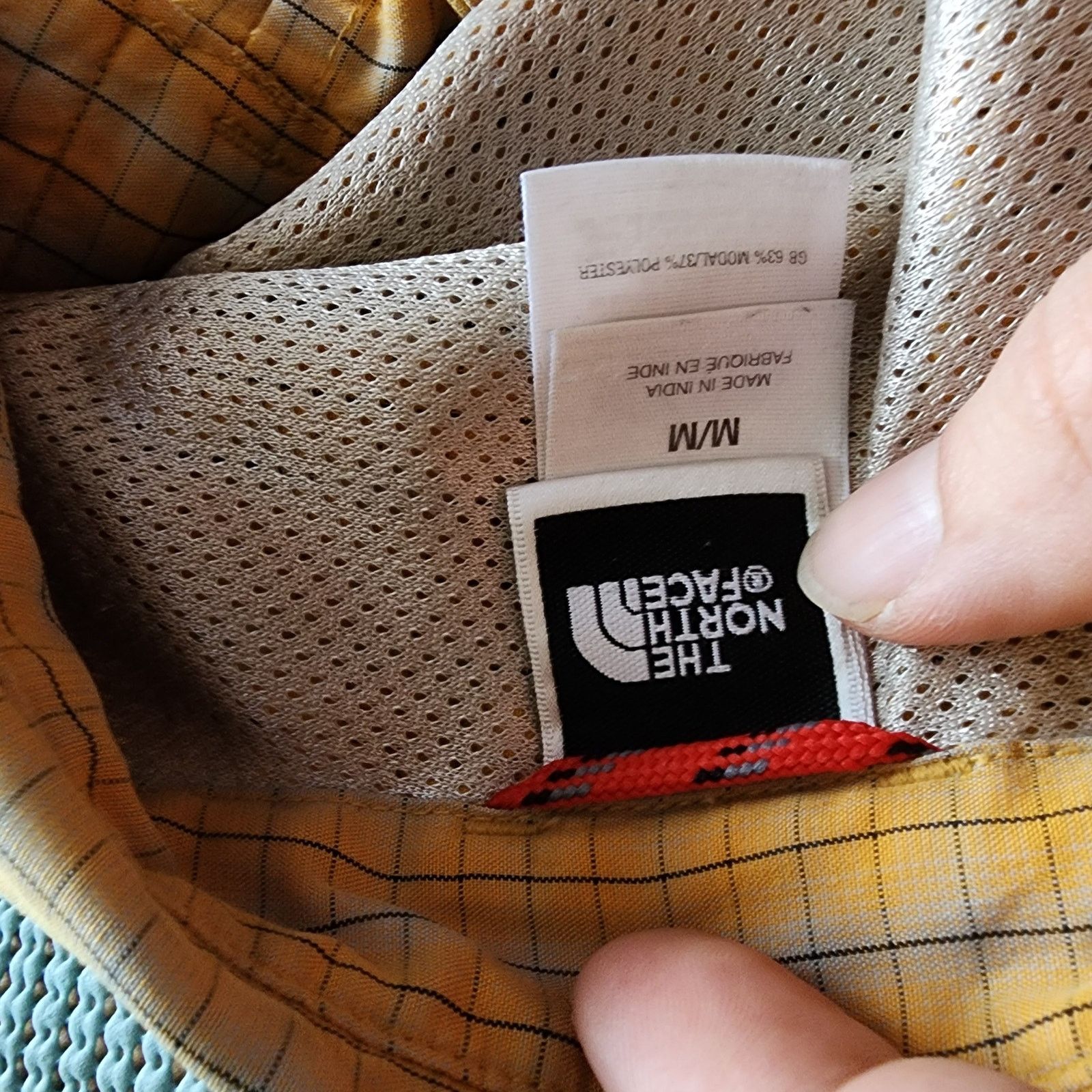 The North Face The North Face Men's Medium Yellow Plaid Ventilated Shirt Size US M / EU 48-50 / 2 - 4 Thumbnail
