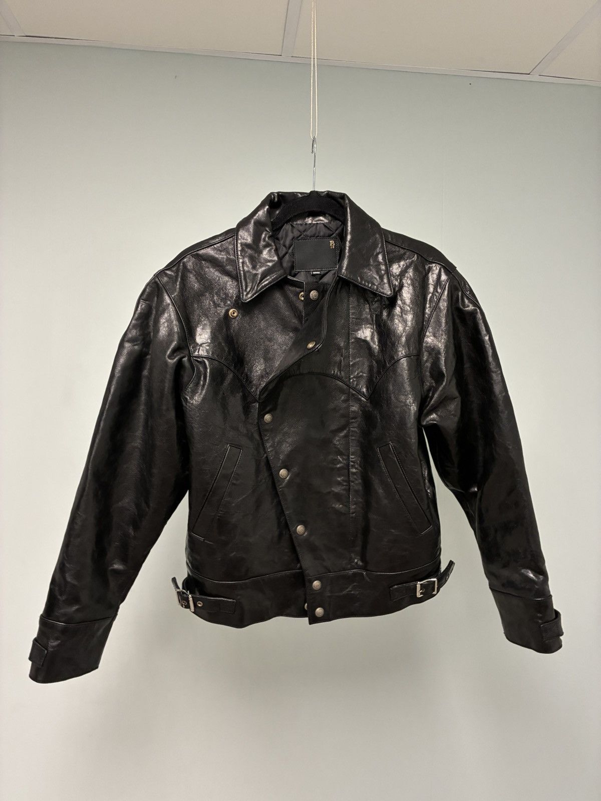 R13 Asymmetric Snap Biker Jacket medium Size US M / EU 48-50 / 2 - 5 Thumbnail