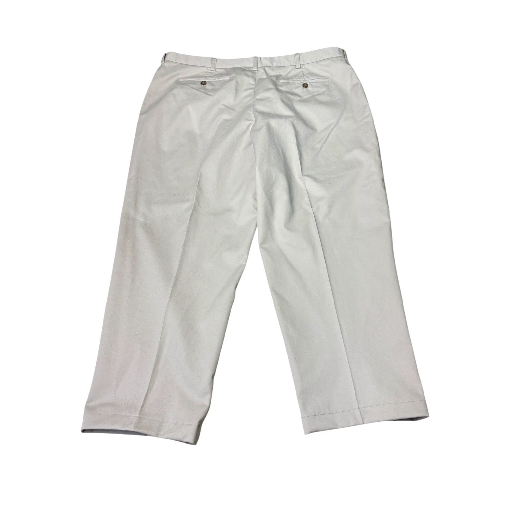 Vintage LL Bean Classic Fit Chino Pants Mens 44x28 Stone Khaki Cotton Twill 212330 Size US 44 / EU 60 - 6 Thumbnail