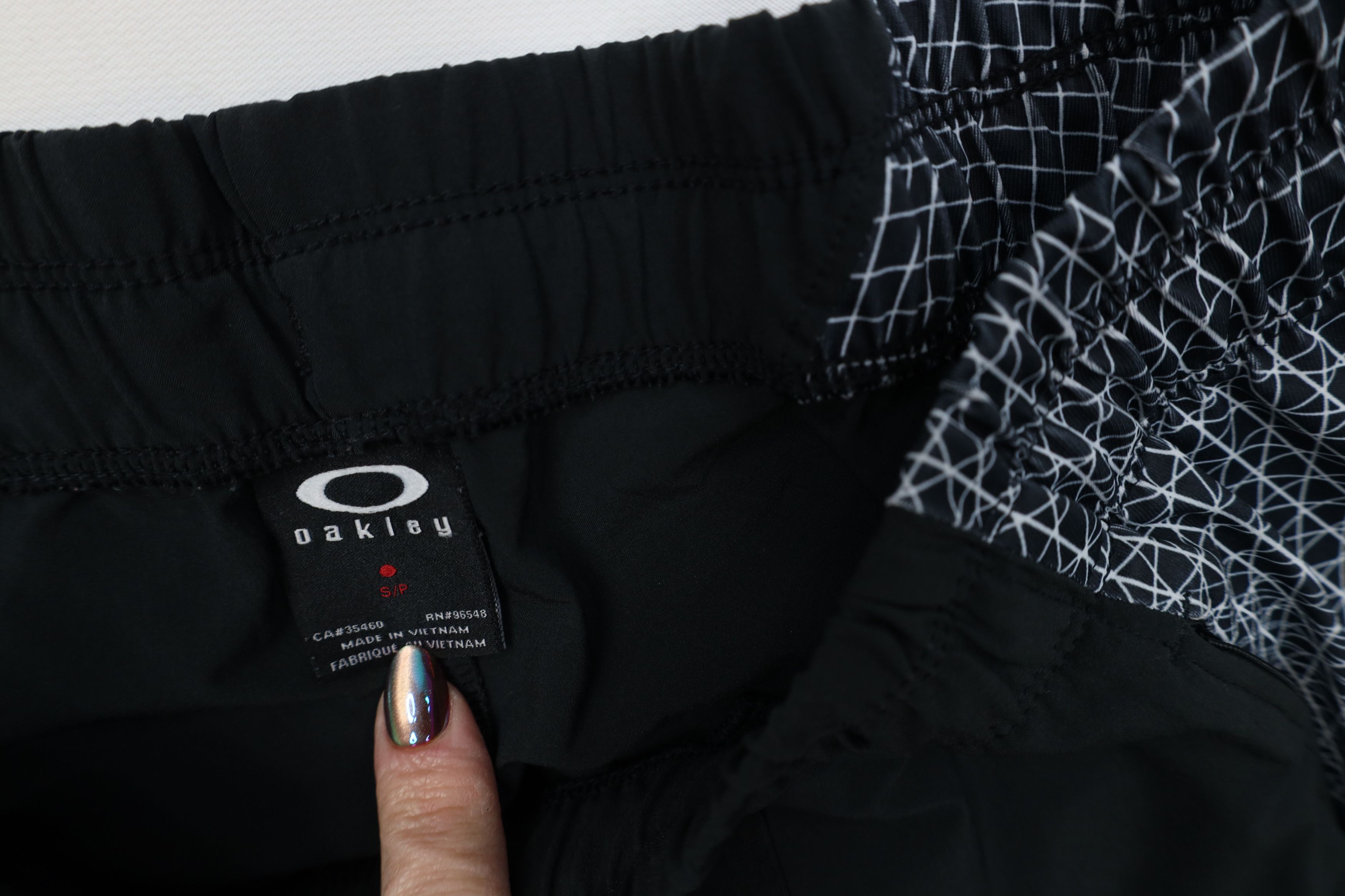 Oakley Vintage Y2K Oakley O Logo Geometric Tapered Leg Pants Black Size US 32 / EU 48 - 8 Thumbnail
