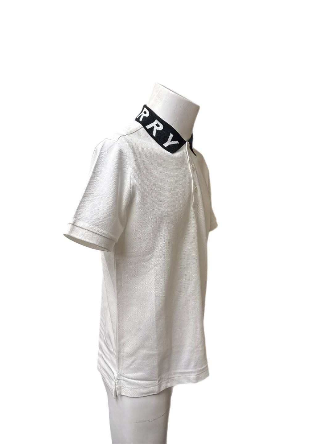 Burberry Burberry men's white constrast Ryland collar logo polo m Size US M / EU 48-50 / 2 - 4 Thumbnail
