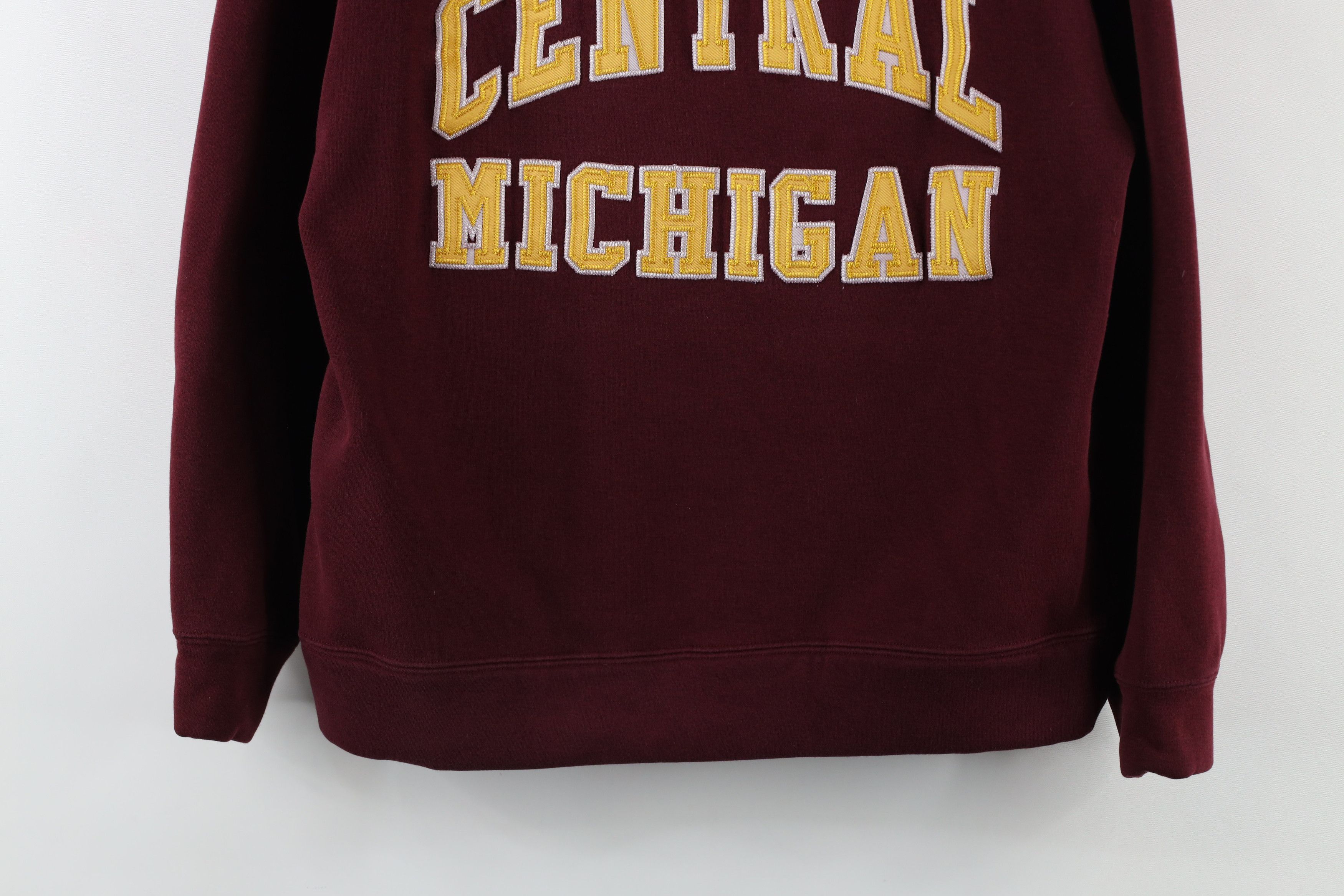 Vintage Vintage 90s Spell Out Central Michigan University Sweatshirt Size S / US 4 / IT 40 - 3 Thumbnail