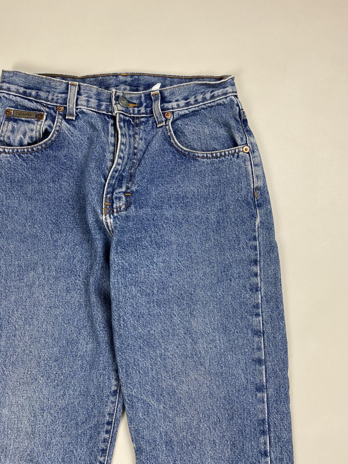 Calvin Klein × Vintage Calvin Klein Vintage 90s washed denim ladies jeans size 6 Size 28" / US 6 / IT 42 - 7 Thumbnail