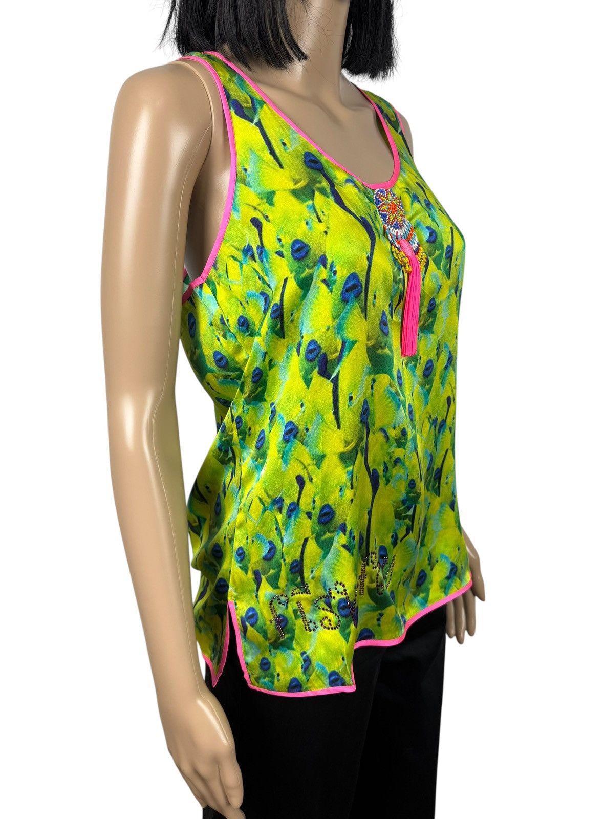 Manish Arora Manish Arora Silk Blouse Tank Top Printed Decorated size L Size L / US 10 / IT 46 - 5 Thumbnail
