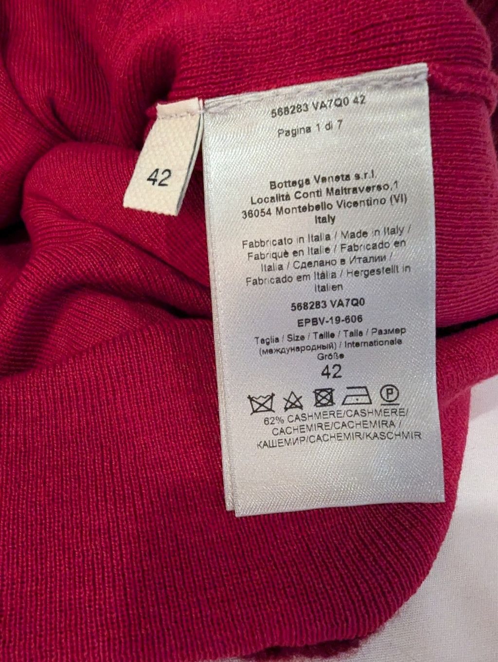 Bottega Veneta Bottega Veneta Double Layer Cashmere & Silk Top Size 42 NWT Size M / US 6-8 / IT 42-44 - 9 Thumbnail