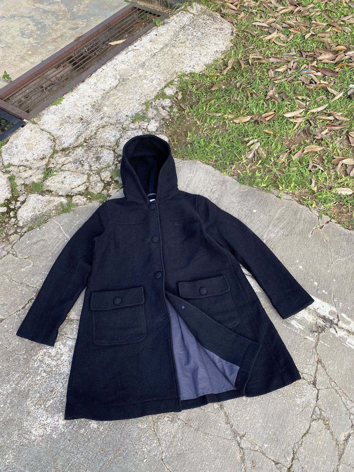 Lacoste × Vintage Vintage Lacoste Wool Long Jacket Size L / US 10 / IT 46 - 1 Thumbnail