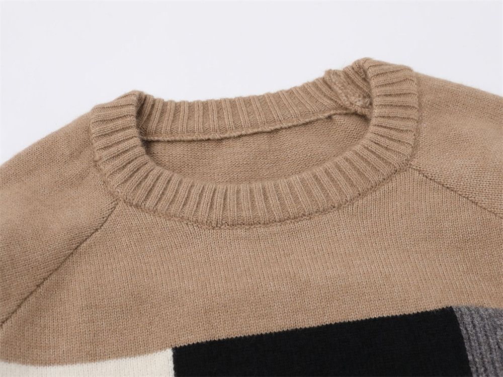 Vintage Men's loose casual stitching striped knitted sweater Size US M / EU 48-50 / 2 - 3 Thumbnail