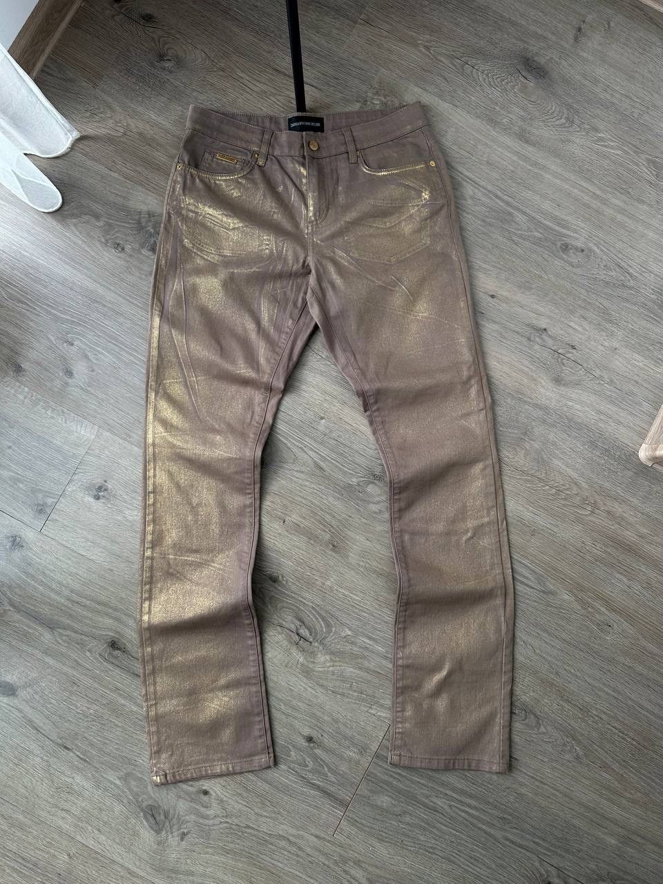 Vintage × Zadig & Voltaire Vintage Zadig&Voltaire Deluxe Gold Womens Pants Size 30" / US 8 / IT 44 - 4 Thumbnail