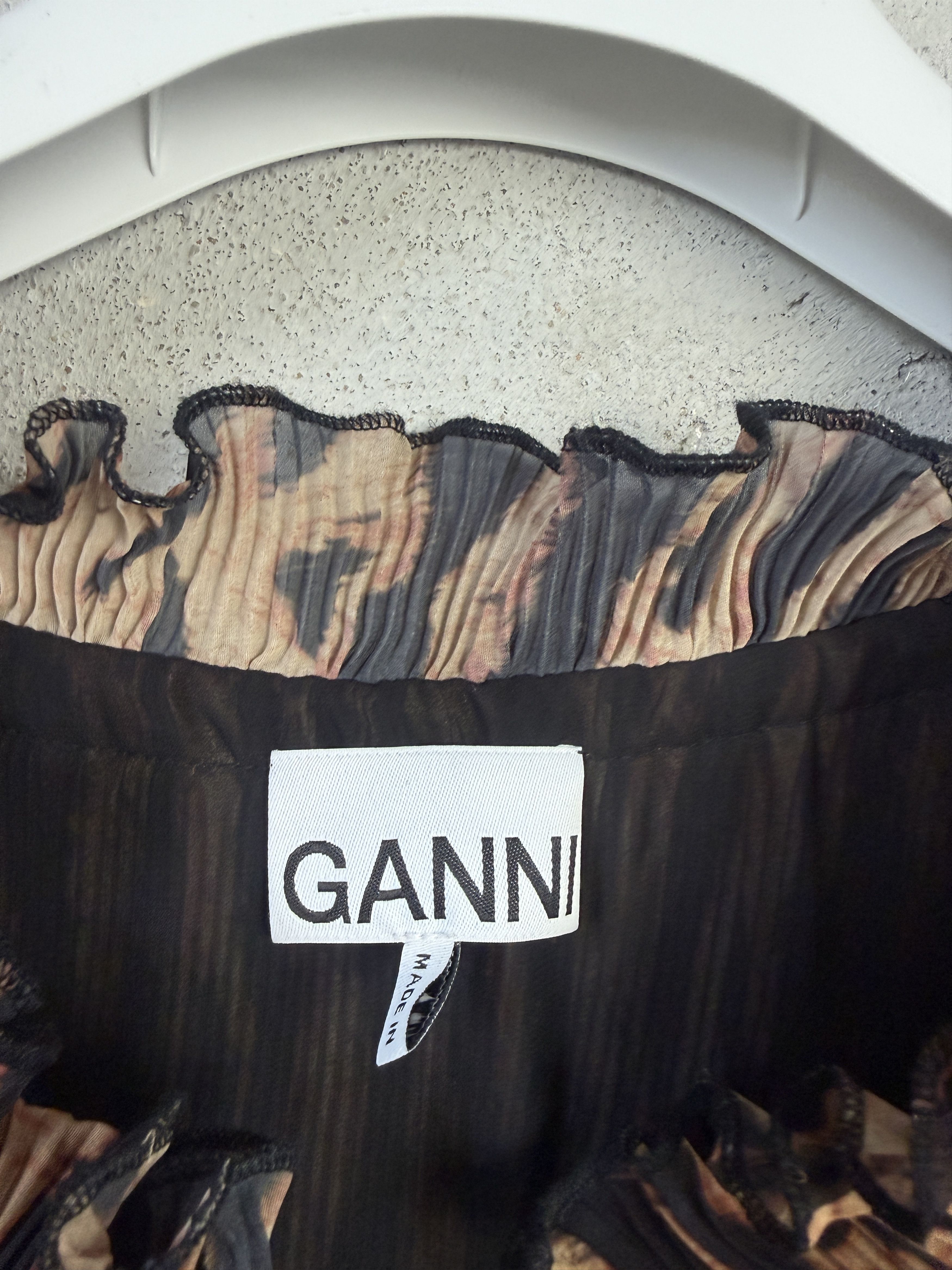 Ganni Ganni Pleated Georgette Dress Tiger's Eye casual formal Size M / US 6-8 / IT 42-44 - 4 Thumbnail