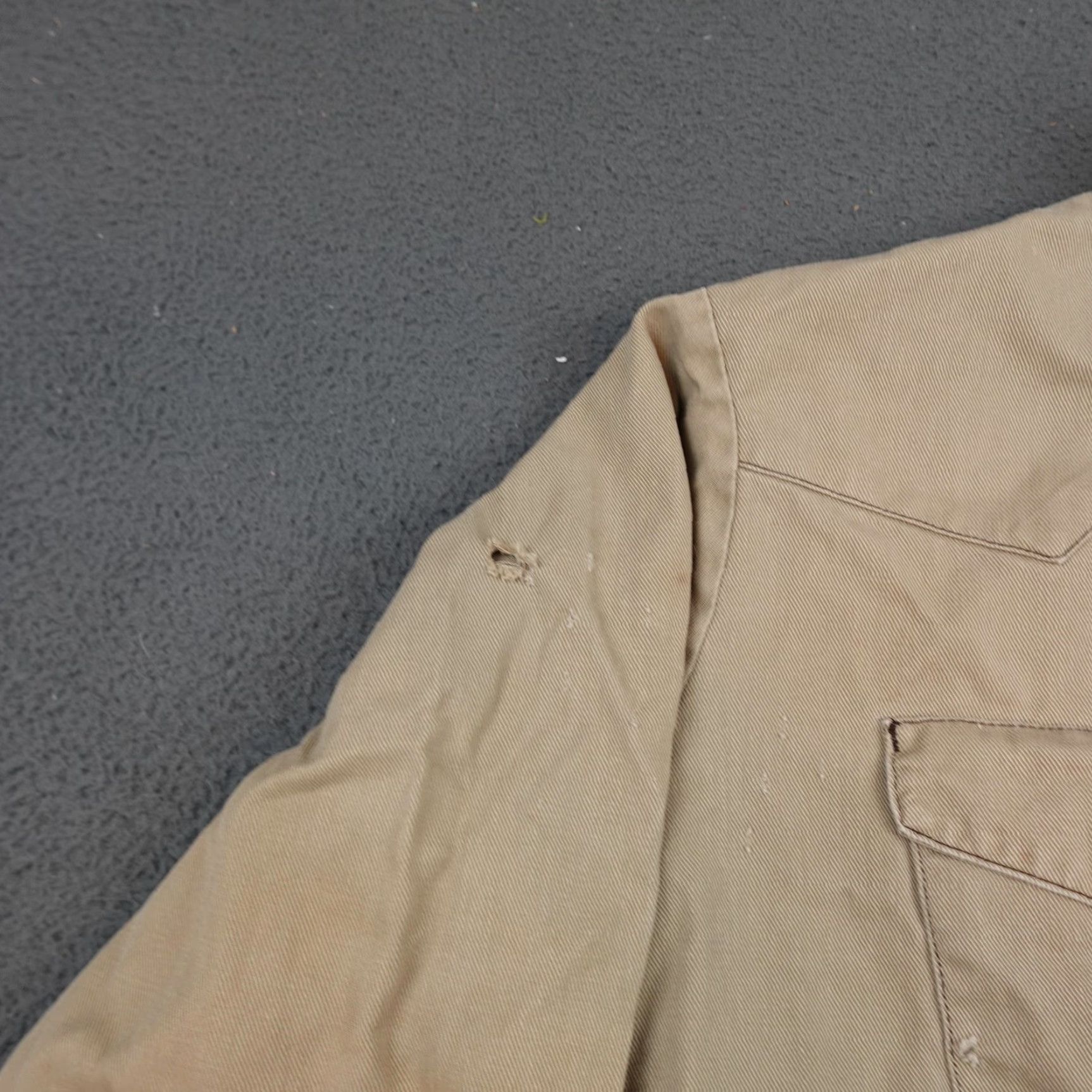 Vintage VINTAGE Prentiss Shirt Mens Large Beige Twill Western Pearl Snap Button USA Size US L / EU 52-54 / 3 - 5 Thumbnail