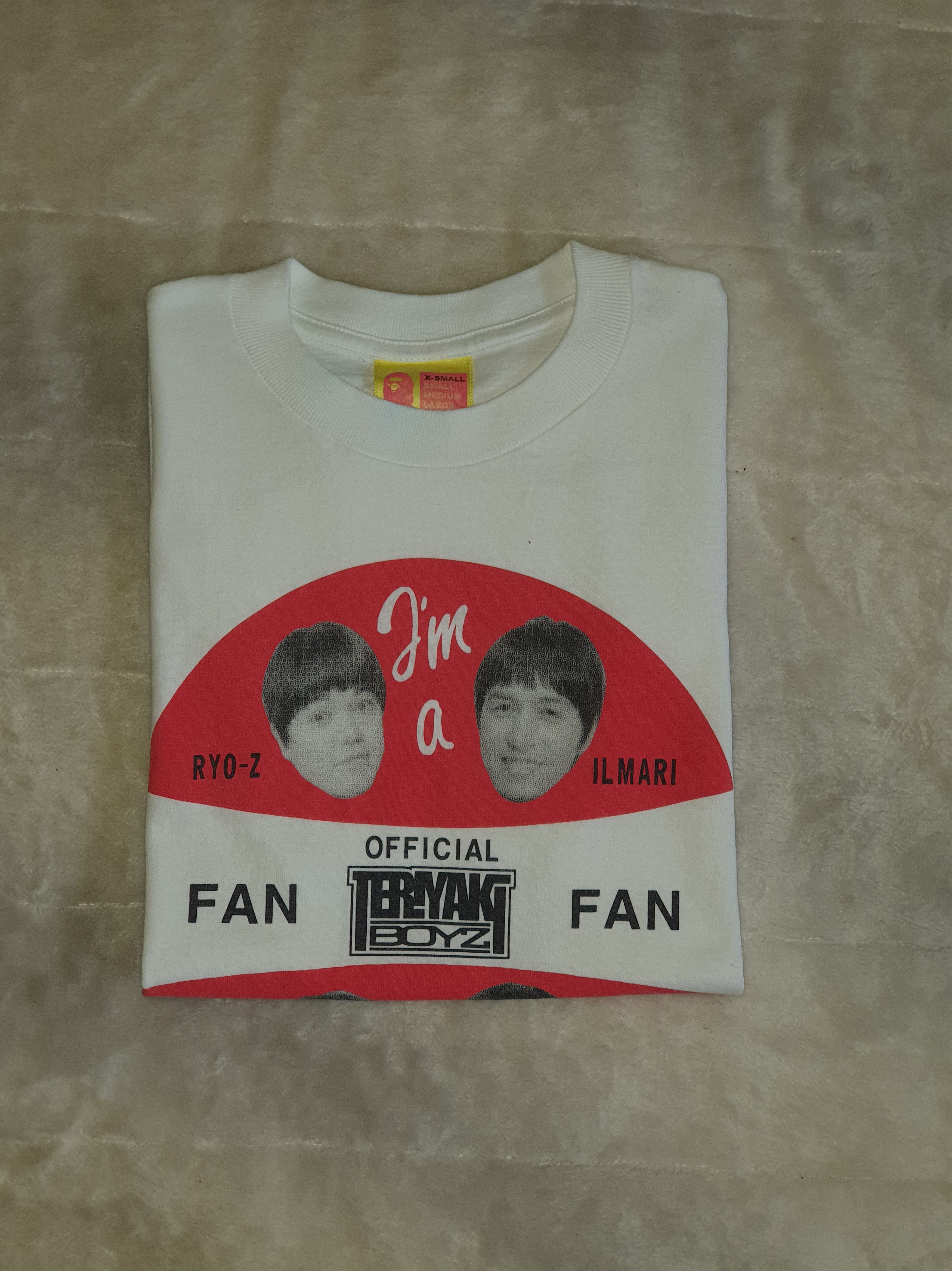 Bape Teriyaki Boyz “I’m a Fan” Official Fan Club Tee Size XS / US 0-2 / IT 36-38 - 13 Thumbnail