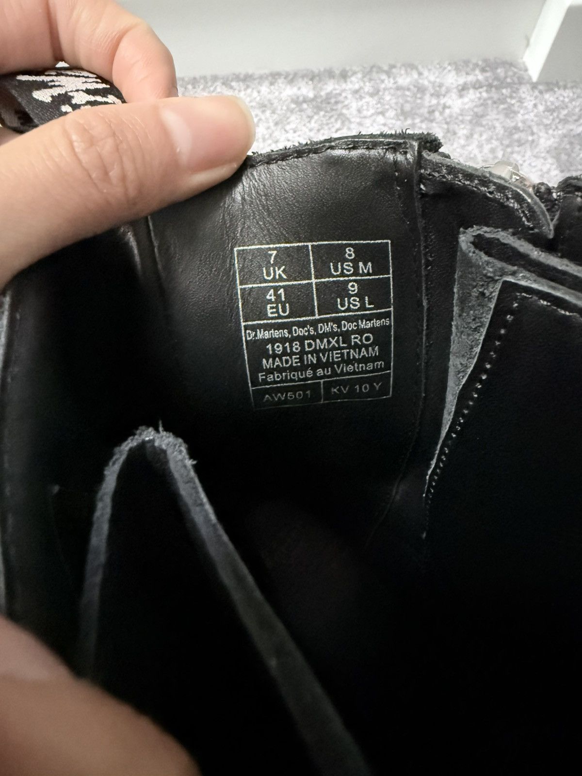 Dr. Martens × Rick Owens Rick Owen x Dr Martens 1918 DMXL Calf Length Boots Size 7 Size US 7 / EU 40 - 8 Thumbnail