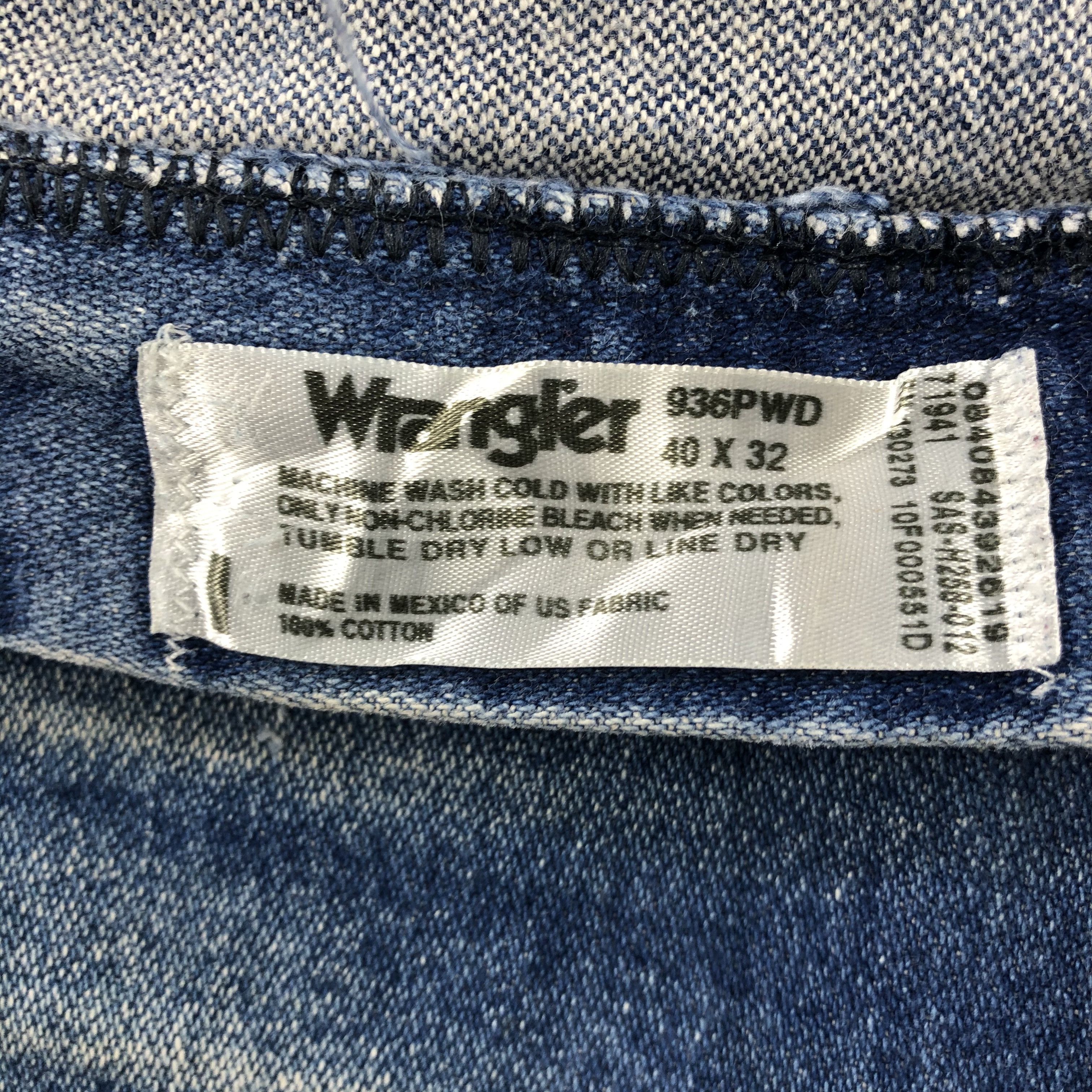 Vintage Vintage Blue Wash Wrangler Jeans-J2342 Size US 40 / EU 56 - 9 Thumbnail
