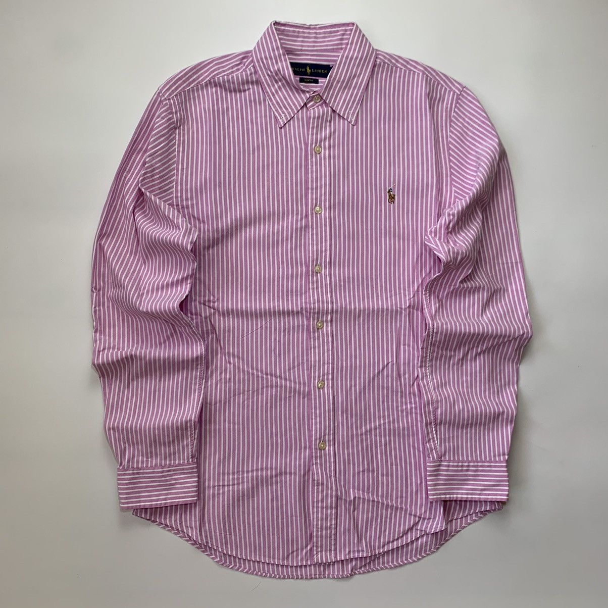 Ralph Lauren Polo Ralph Lauren Pink Striped Shirt Button Ups Size US M / EU 48-50 / 2 - 2 Thumbnail