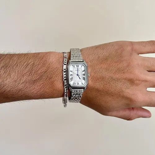 Other 2000s vintage dope rectangle stainless steel quartz watch Size ONE SIZE - 1 Thumbnail