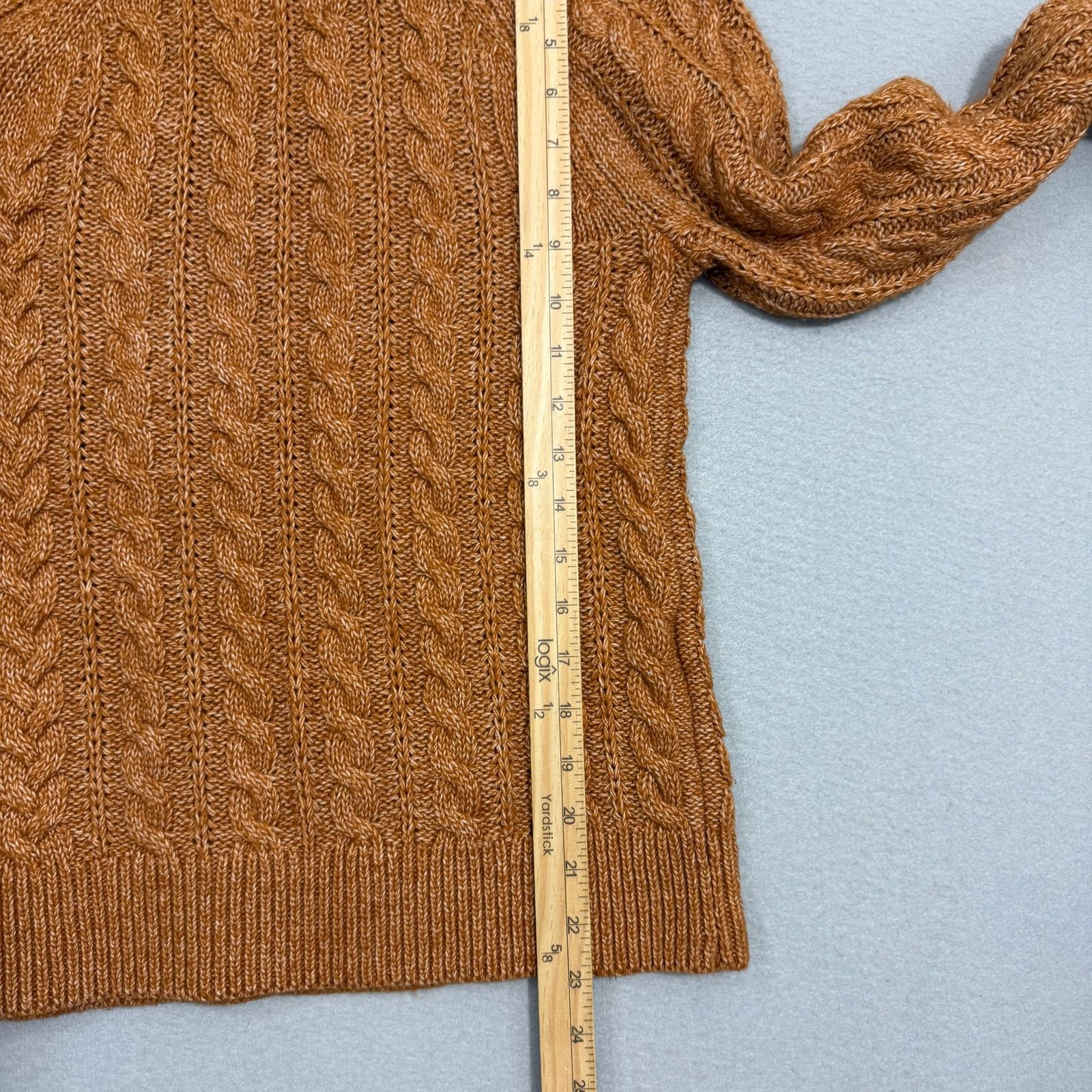 Abercrombie & Fitch Abercrombie & Fitch Cable Knit Sweater Women's Small Brown Size US S / EU 44-46 / 1 - 8 Thumbnail