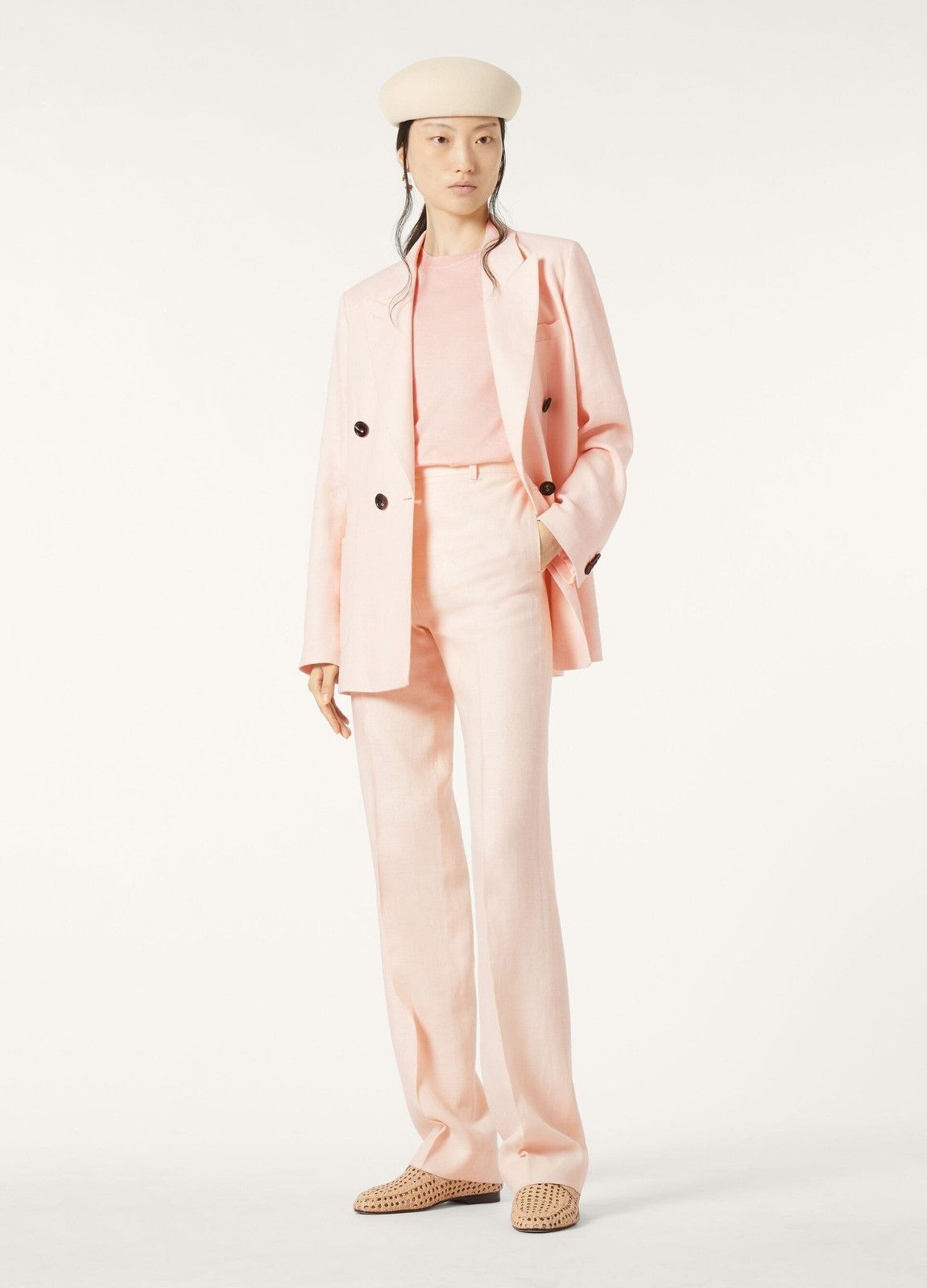 Loro Piana o1srvl11e0526 FAM9093 Goldie Pant in Light Pink Size 25" / US 0 / IT 36 - 4 Thumbnail