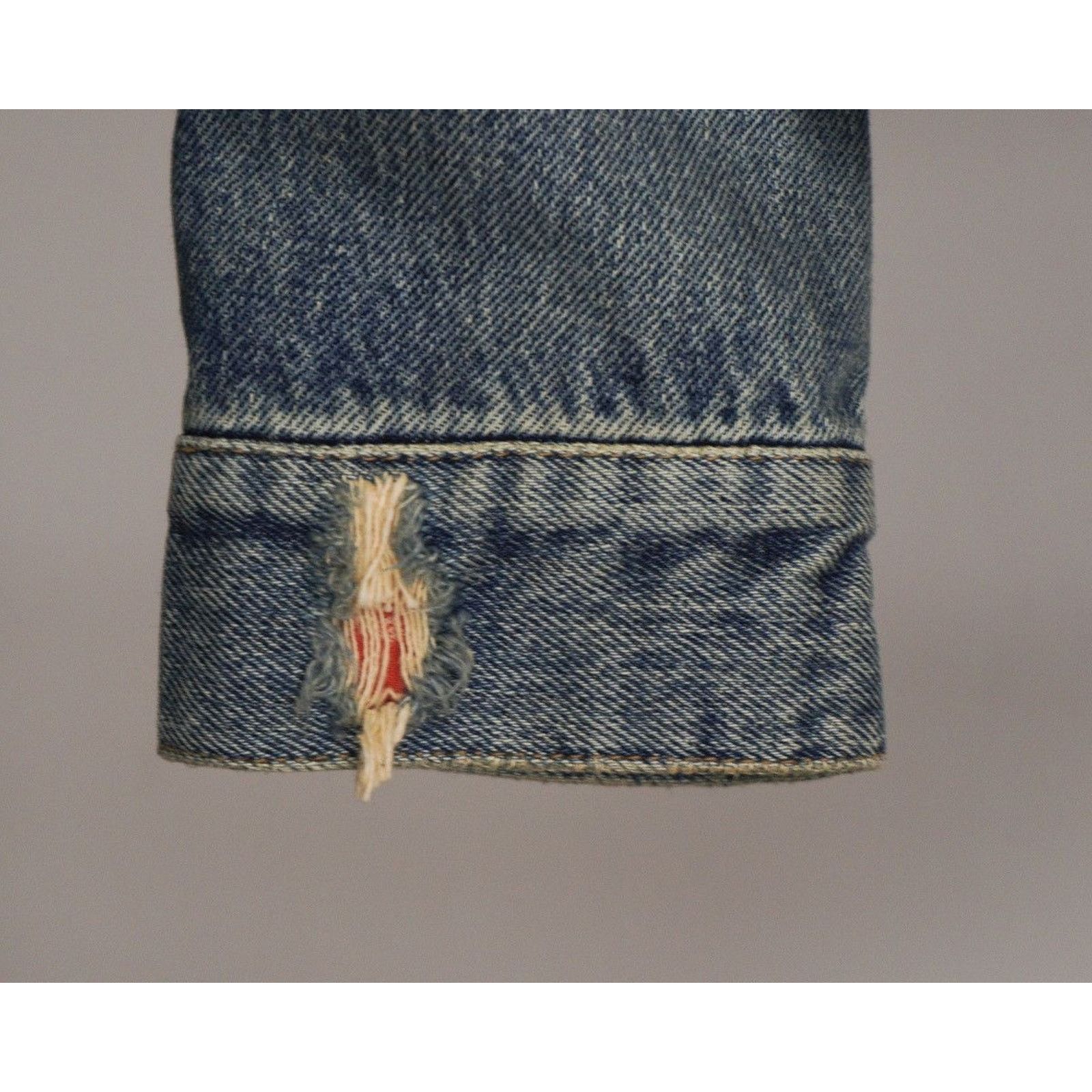 Saint Laurent Paris Saint laurent bandana distressed denim jacket Size US S / EU 44-46 / 1 - 7 Thumbnail