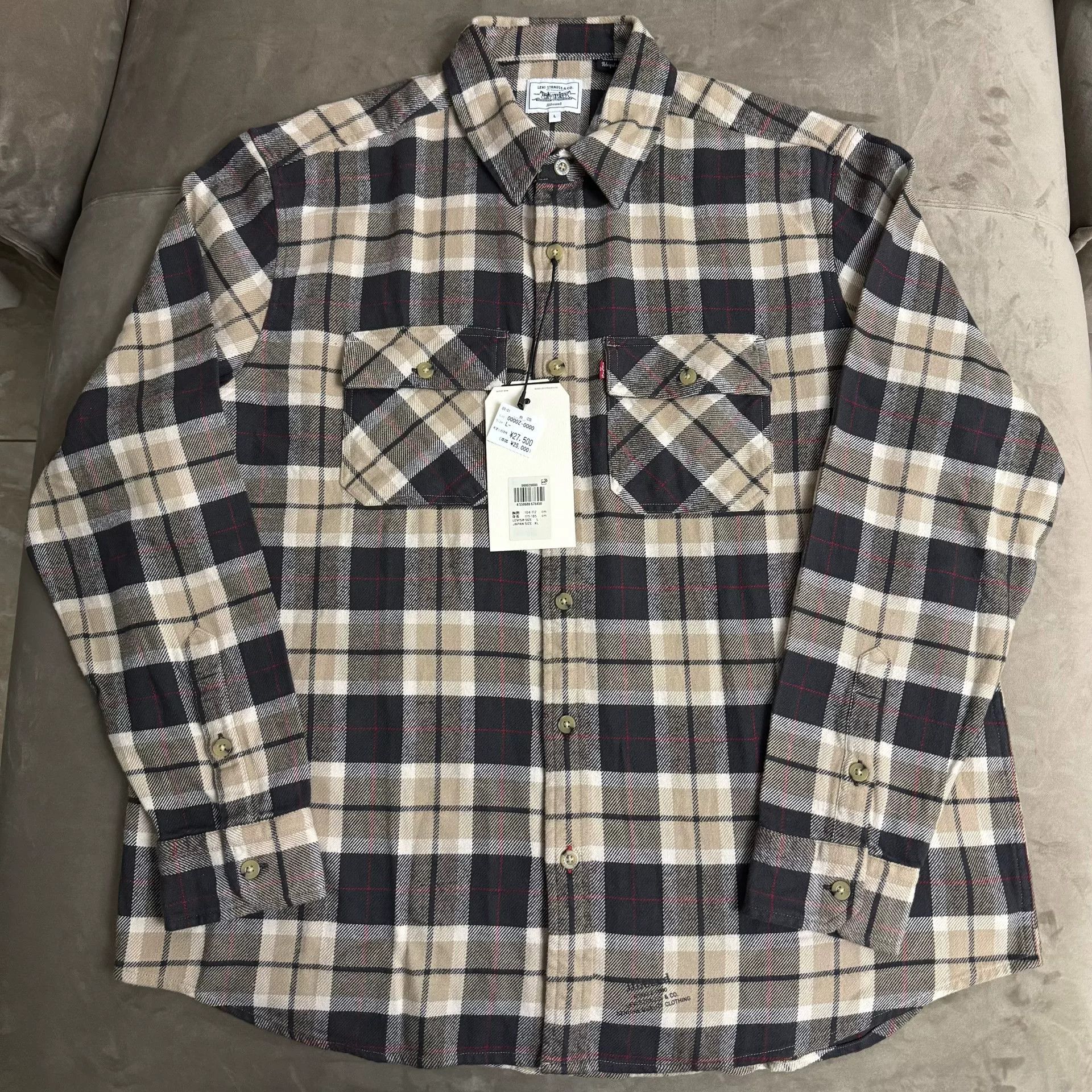 JJJJound JJJJound x Levi's Plaid Shirt Size US L / EU 52-54 / 3 - 1 Thumbnail