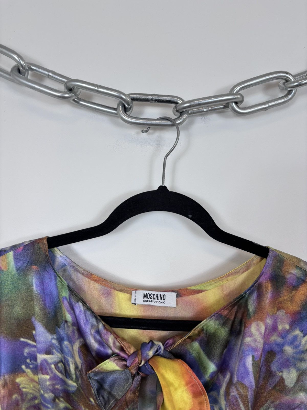 Moschino Moschino Cheap And Chic Women’s Floral Silk Blouse Shirt Size L / US 10 / IT 46 - 5 Thumbnail