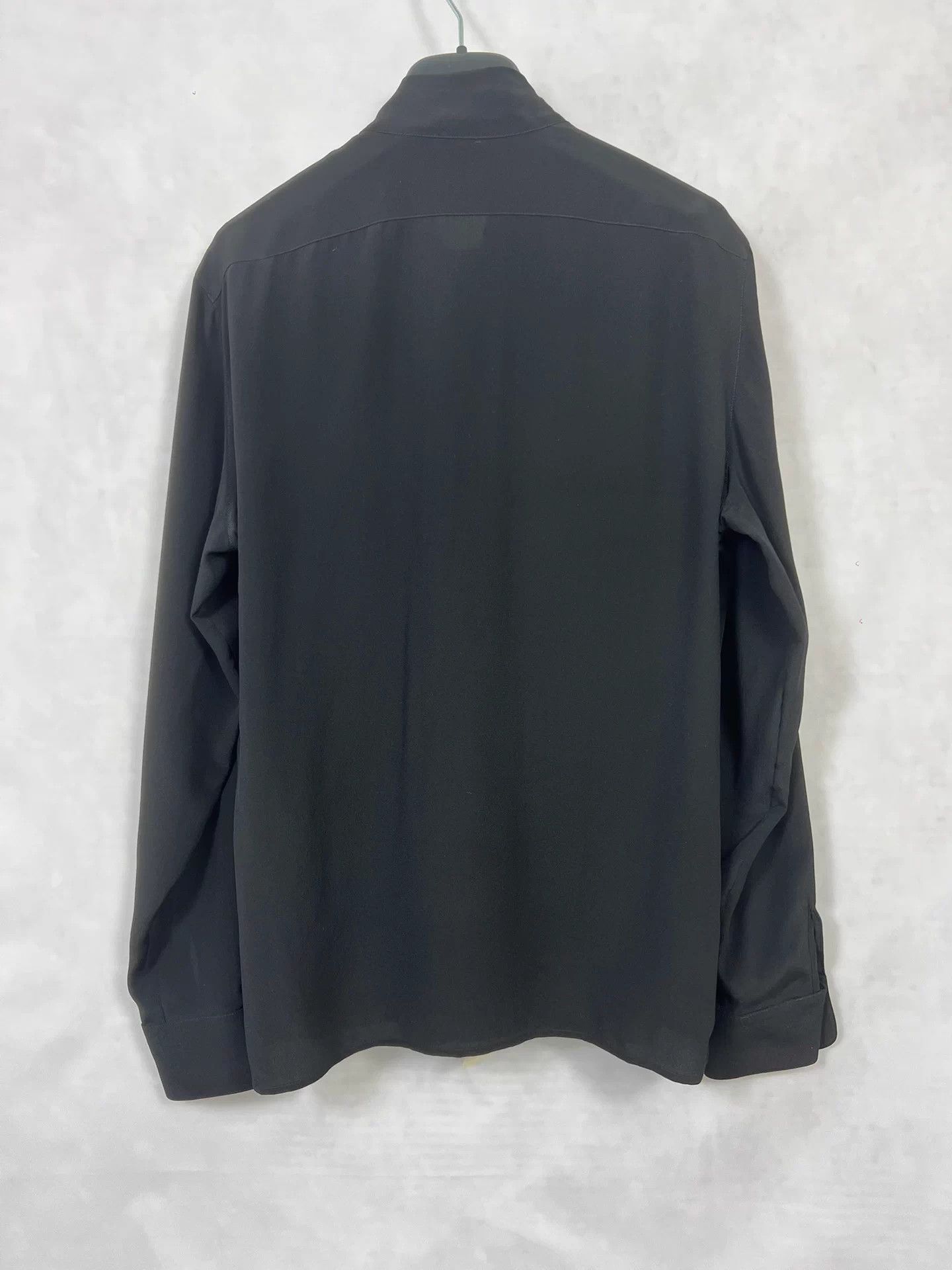 Saint Laurent Paris SAINT LAURENT SLP 25SS Silk Black Bow Tie Ruffled Shirt FR37 Size US S / EU 44-46 / 1 - 2 Thumbnail