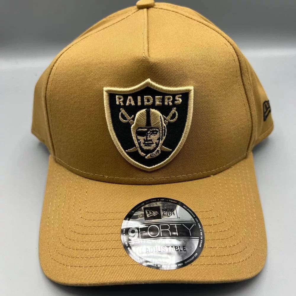 New Era Las Vegas Raiders Hat Men Brown 9Forty New Era Snap Back Cap Size ONE SIZE - 1 Thumbnail