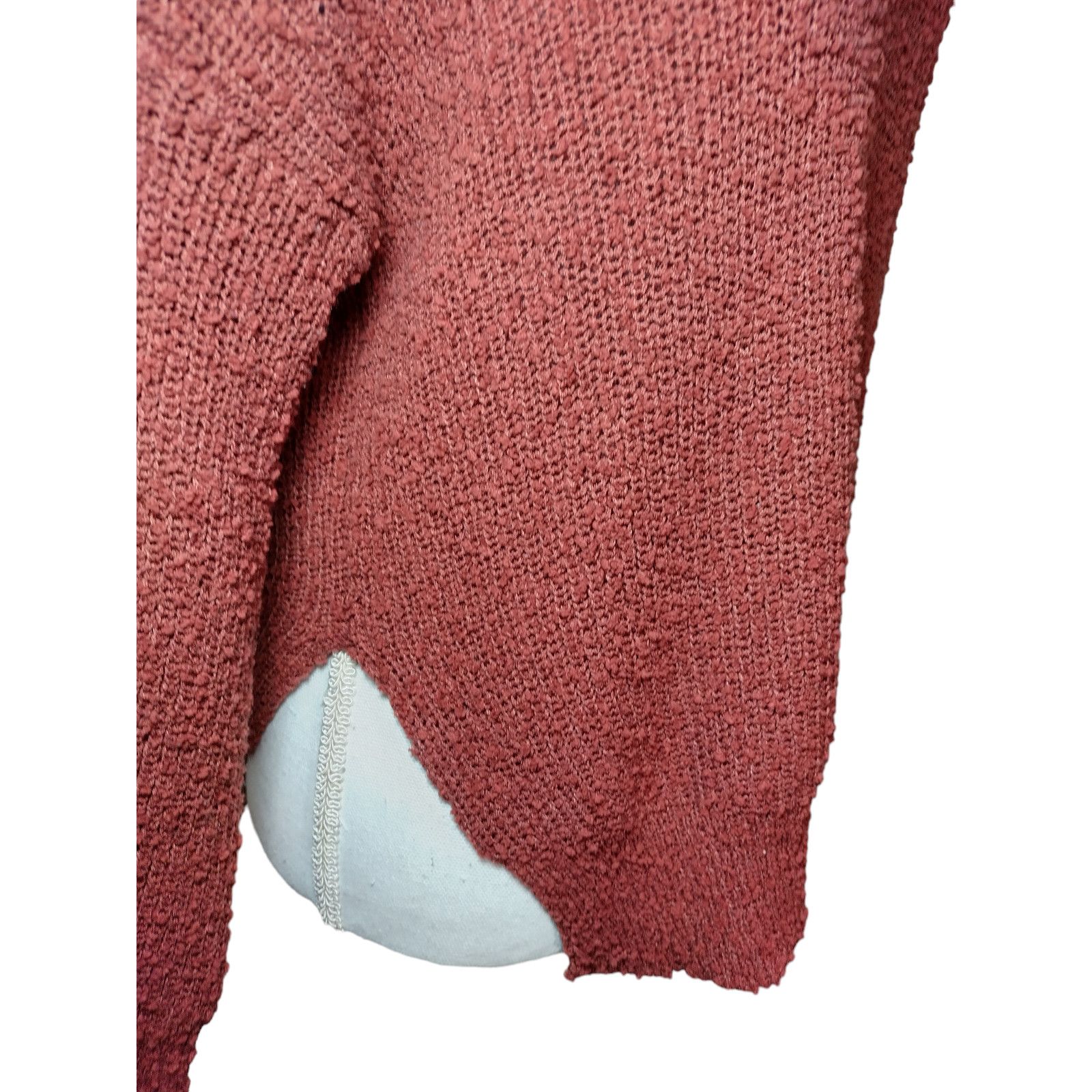 Debut Debut Womens Sweater Long Sleeves Pullover Orange Size XS Size XS / US 0-2 / IT 36-38 - 3 Thumbnail