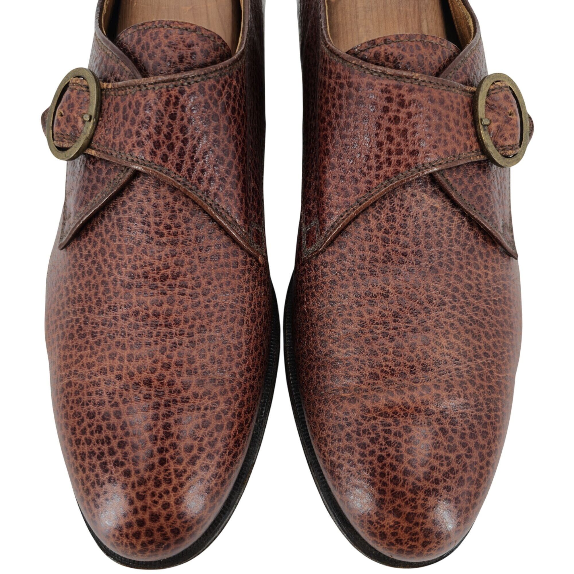 Principe Principe Di Bologna Italy Vintage Mens 12 Brown Pebble Grain Size US 12 / EU 45 - 9 Thumbnail