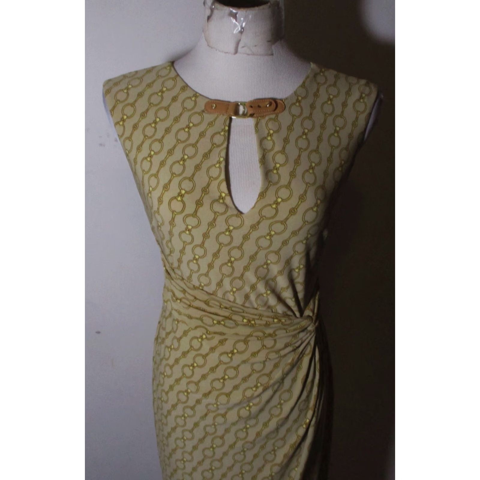 For Cynthia Tan Linen Knee Length Dress Size S 3/4 Sleeve Casual Womens -  crrs.pl