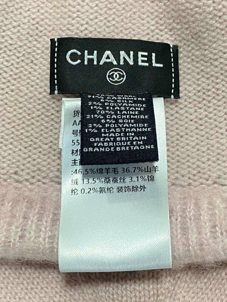 Chanel Chanel Pink three-cashmere knitted hat Size ONE SIZE - 4 Thumbnail
