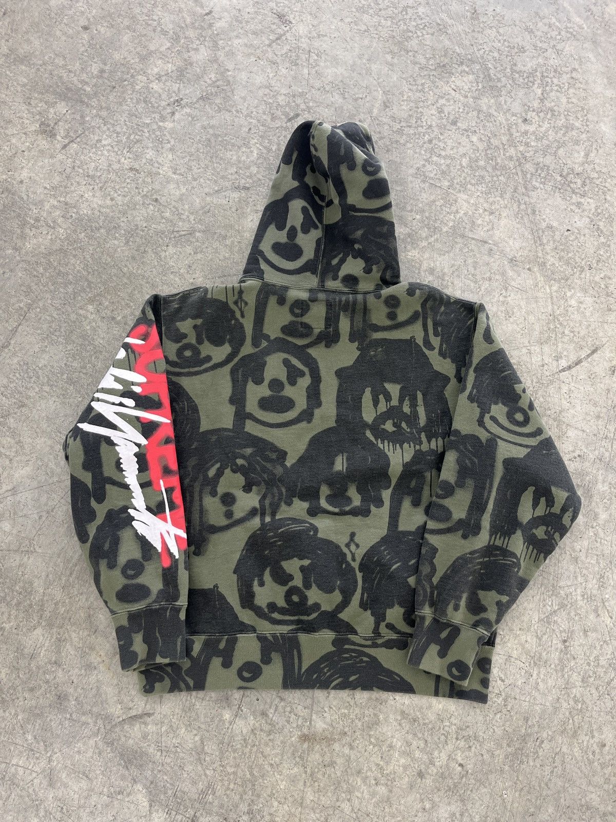 image of Supreme x Yohji Yamamoto Hooded Sweatshirt 'olive', Men's (Size Small)