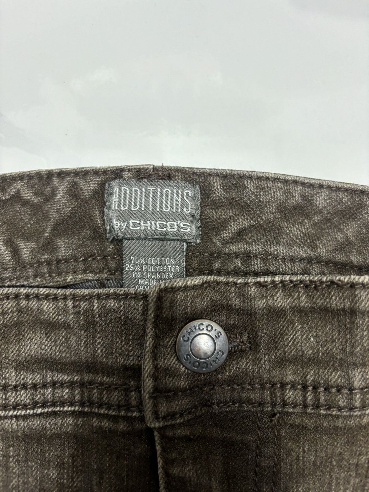 Chicos 🔥ADDITIONS BY CHICO'S BROWN BOOTCUT PANTS Size 31" - 8 Thumbnail
