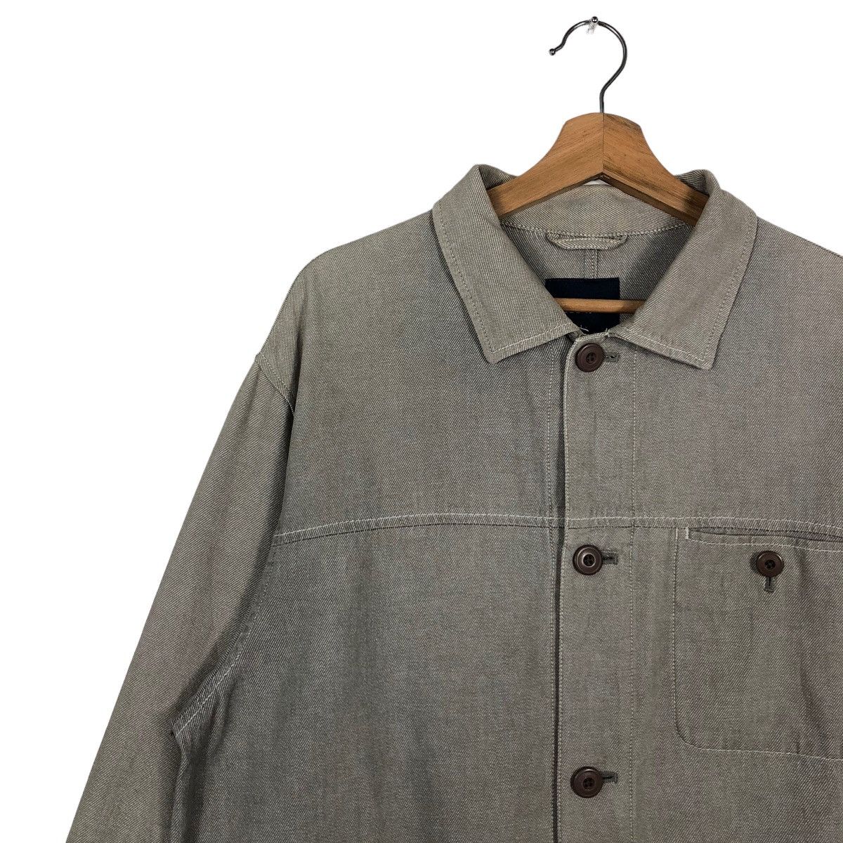 Japanese Brand 🔥90’s Hickory Chore Jacket Work Uniqlo Made in Japan Size US L / EU 52-54 / 3 - 6 Thumbnail
