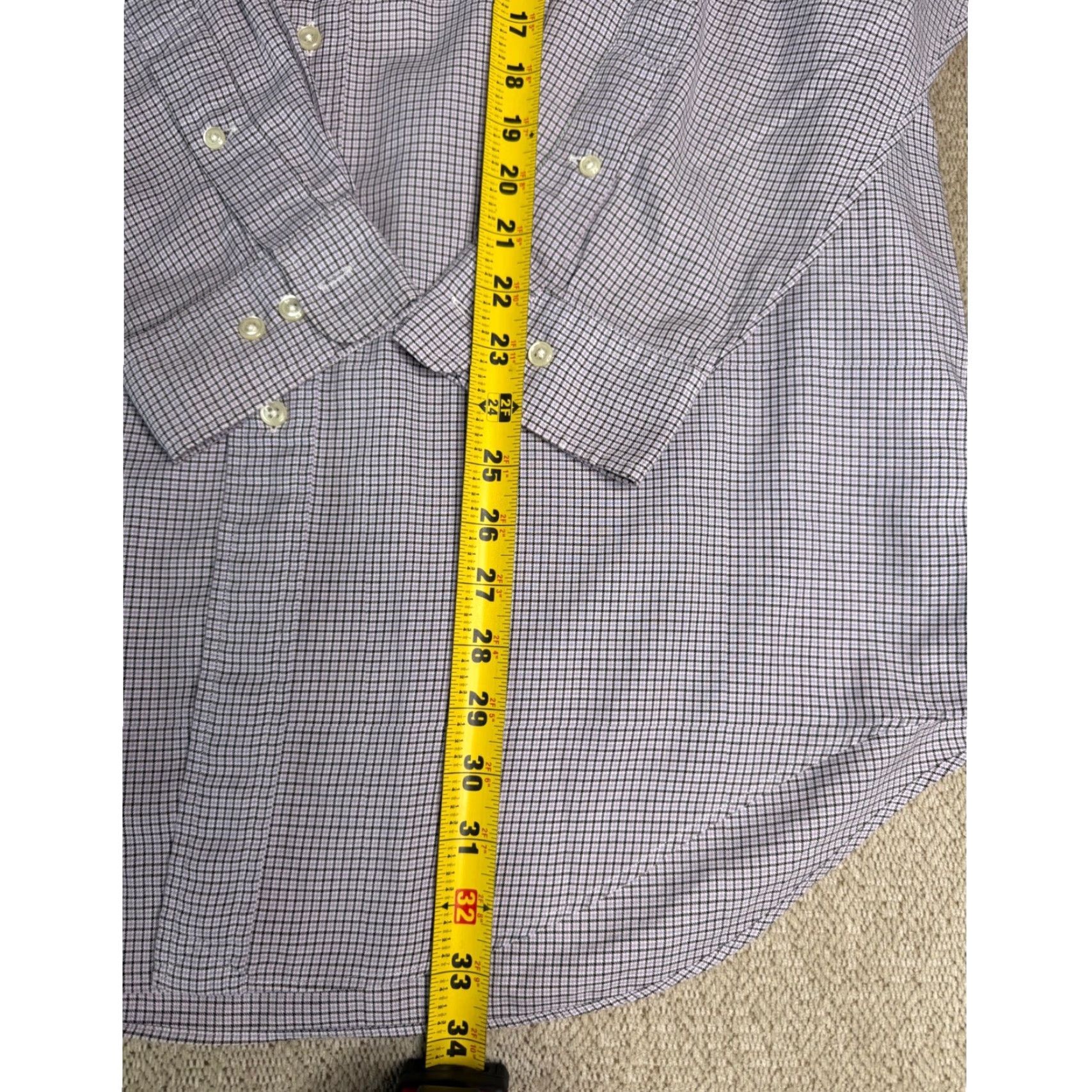 Ralph Lauren Ralph Lauren Button Down Shirt Mens 16 32/33 Long Sleeve Yarmouth Checkered Red Button-Up Casual Dress Shirt Size US L / EU 52-54 / 3 - 5 Thumbnail