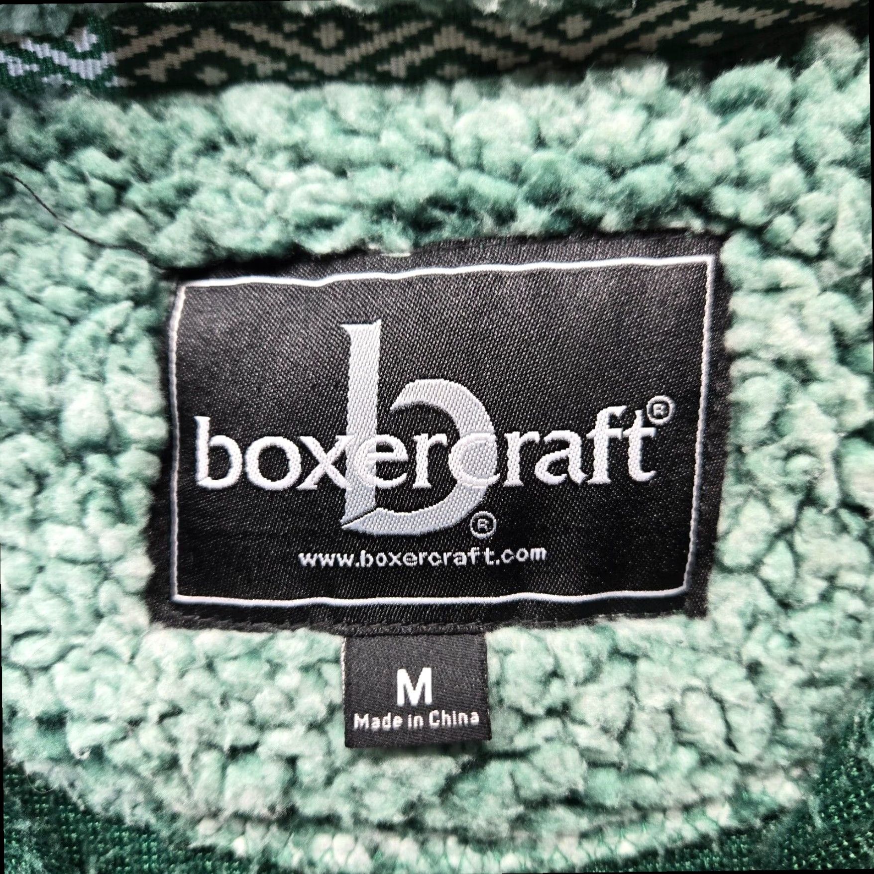 Vintage Boxercraft Women's Green Sherpa Jacket Coat Long Sleeve Medium Adult Size M / US 6-8 / IT 42-44 - 2 Thumbnail
