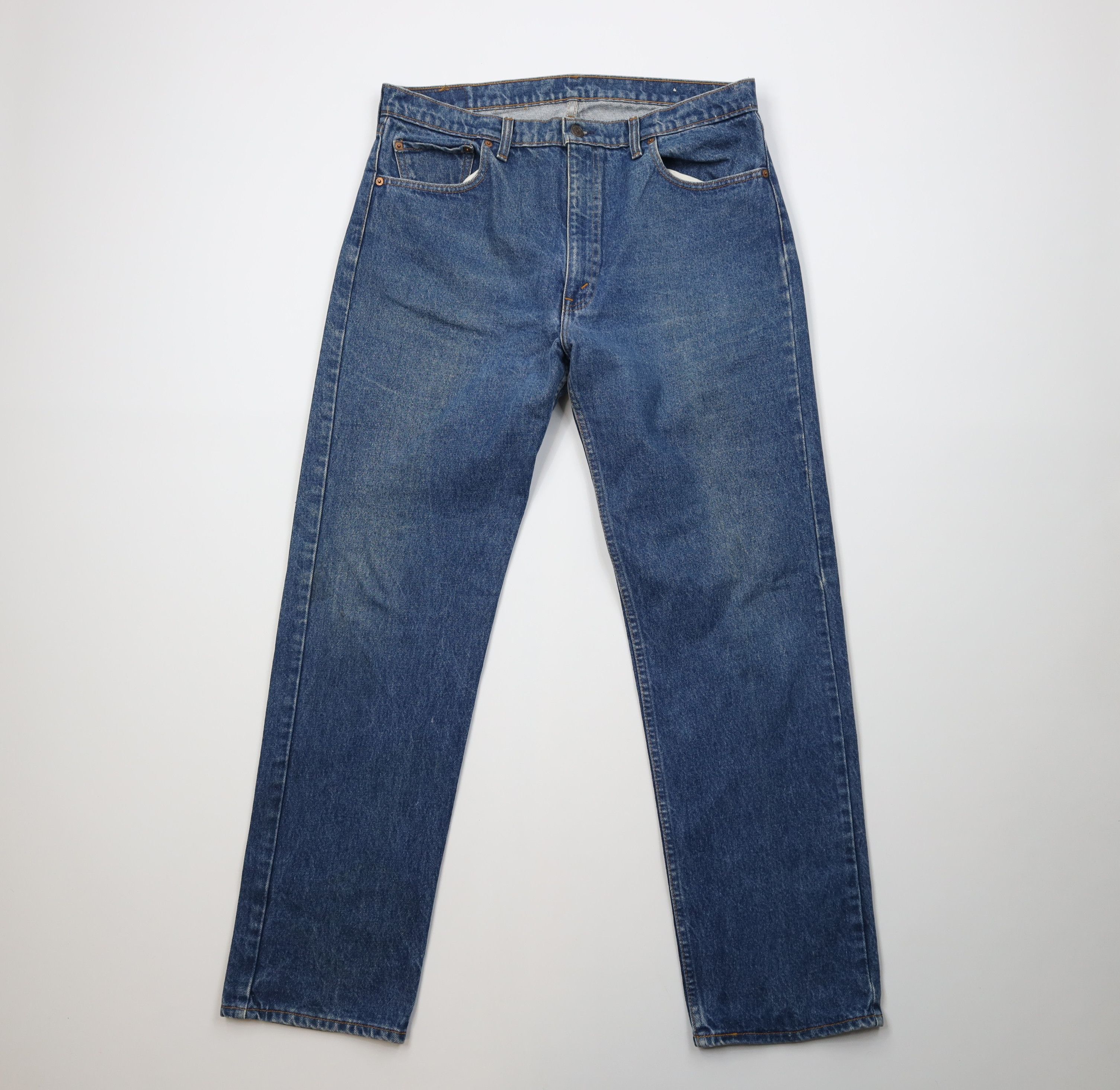 Levi's Vintage 90s Levis 505xx Regular Straight Leg Jeans Blue USA Size US 36 / EU 52 - 1 Thumbnail