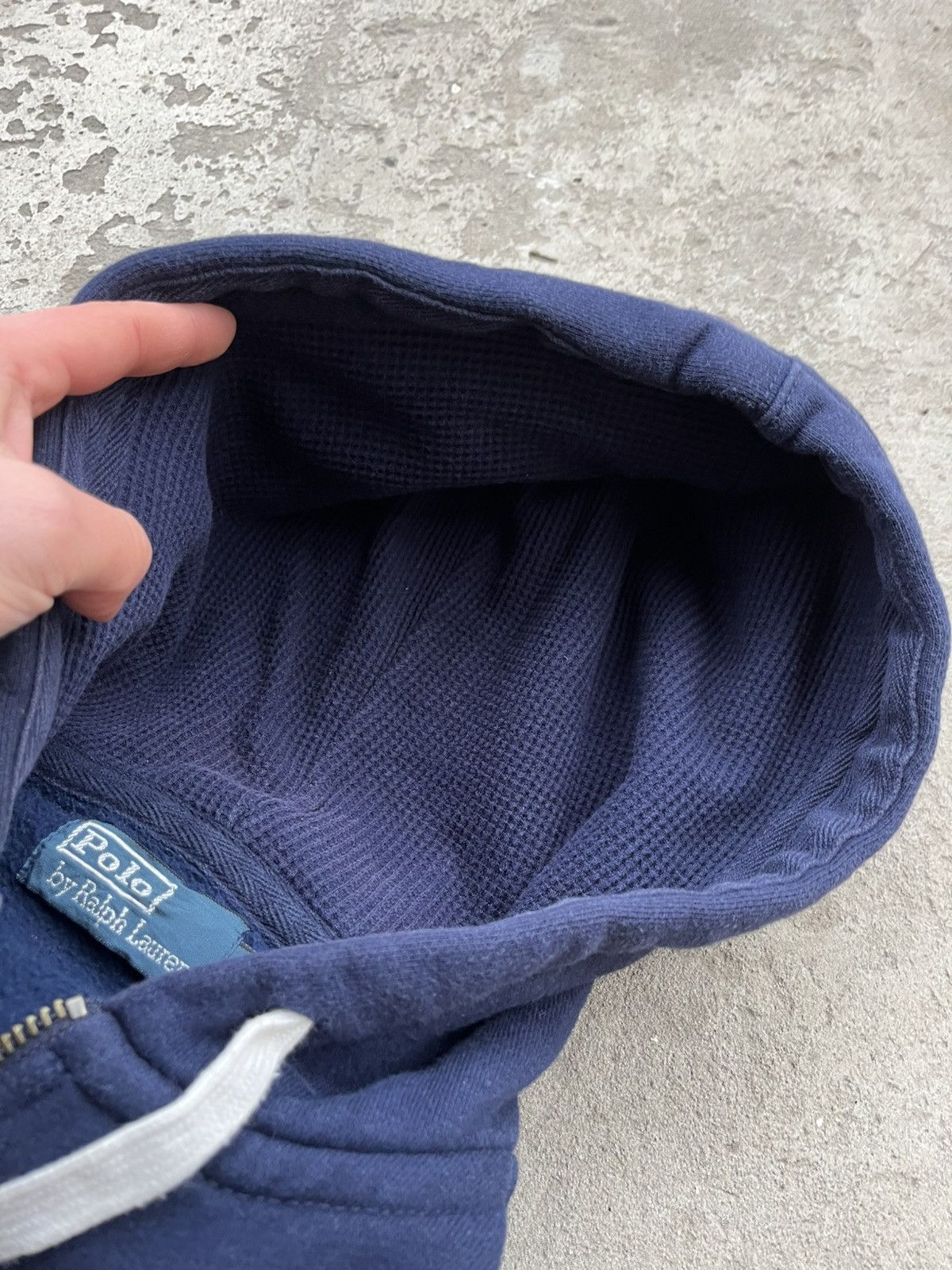 Polo Ralph Lauren × Vintage Vintage Polo Ralph Lauren Cotton Zip Up Faded Hoodie Blue Size US M / EU 48-50 / 2 - 16 Thumbnail