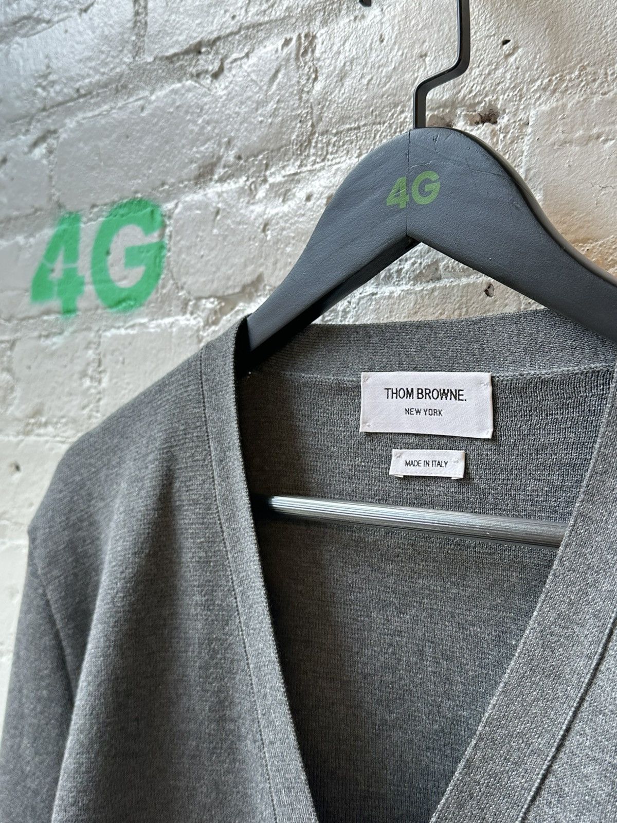 Thom Browne THOM BROWNE BUTTON UP SWEATER Size US L / EU 52-54 / 3 - 5 Thumbnail