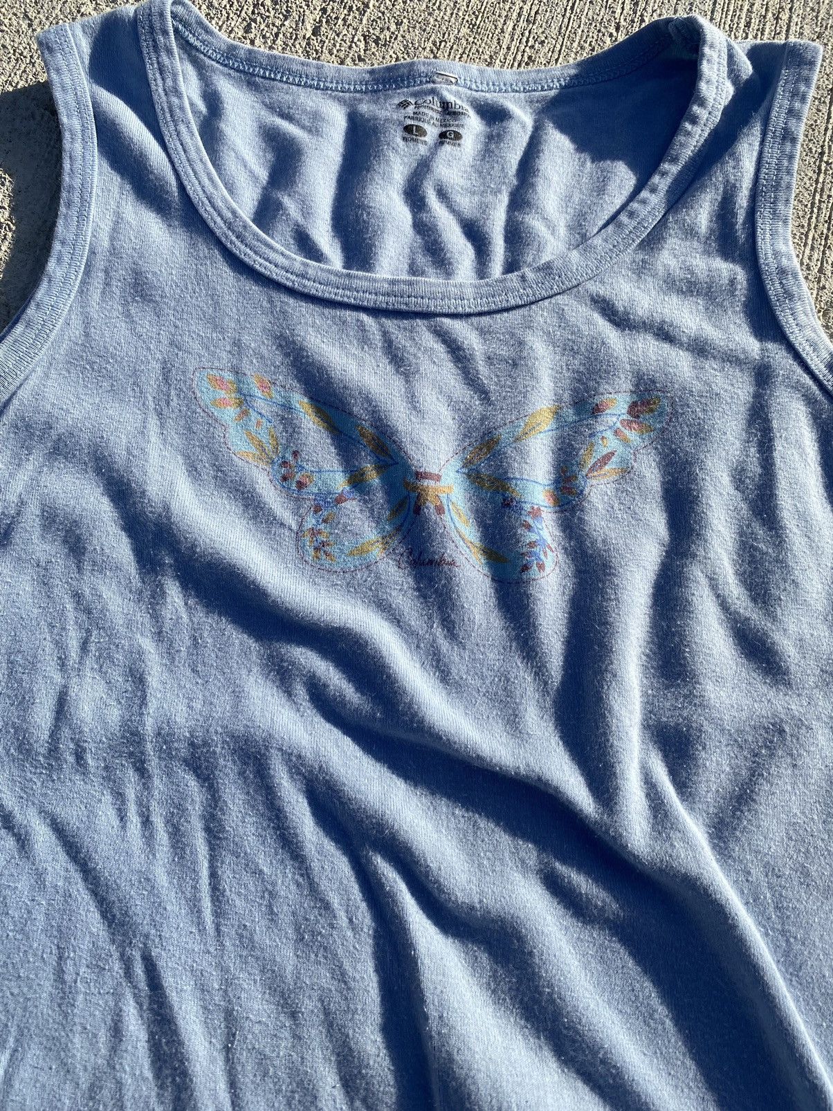 Columbia × Vintage Columbia Butterfly Tank Top Size L / US 10 / IT 46 - 2 Thumbnail