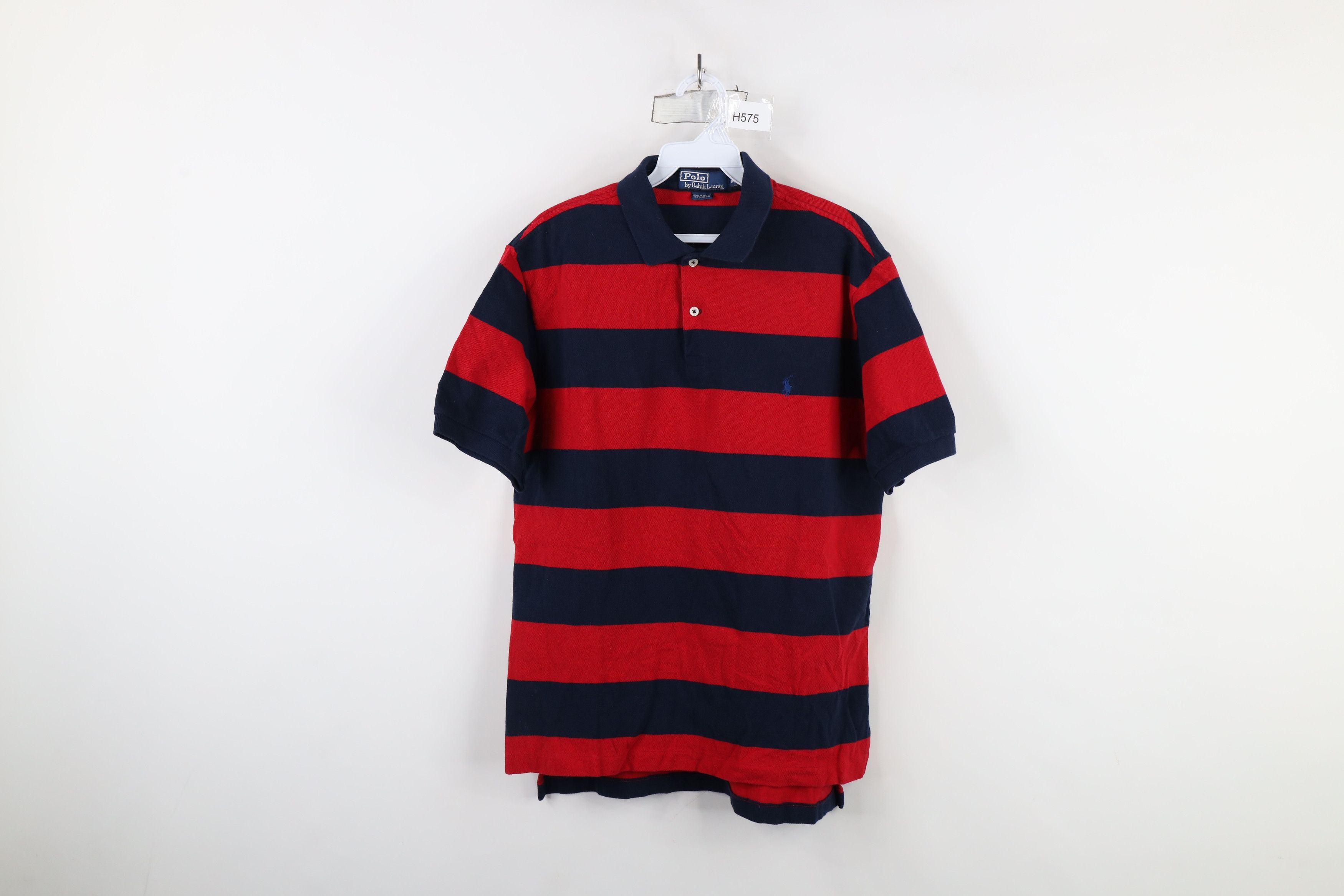 Vintage 90s Ralph Lauren Color Block Polo Shirt Cotton