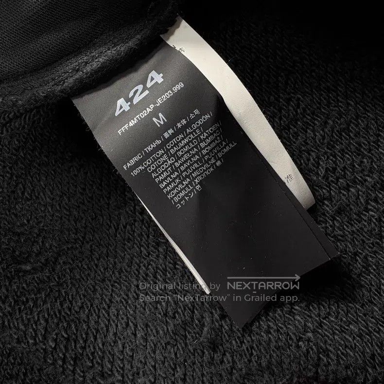 424 424 size M Embroidered Logo Heavy Washed Elastic Waist Fra Size US 27 - 9 Thumbnail